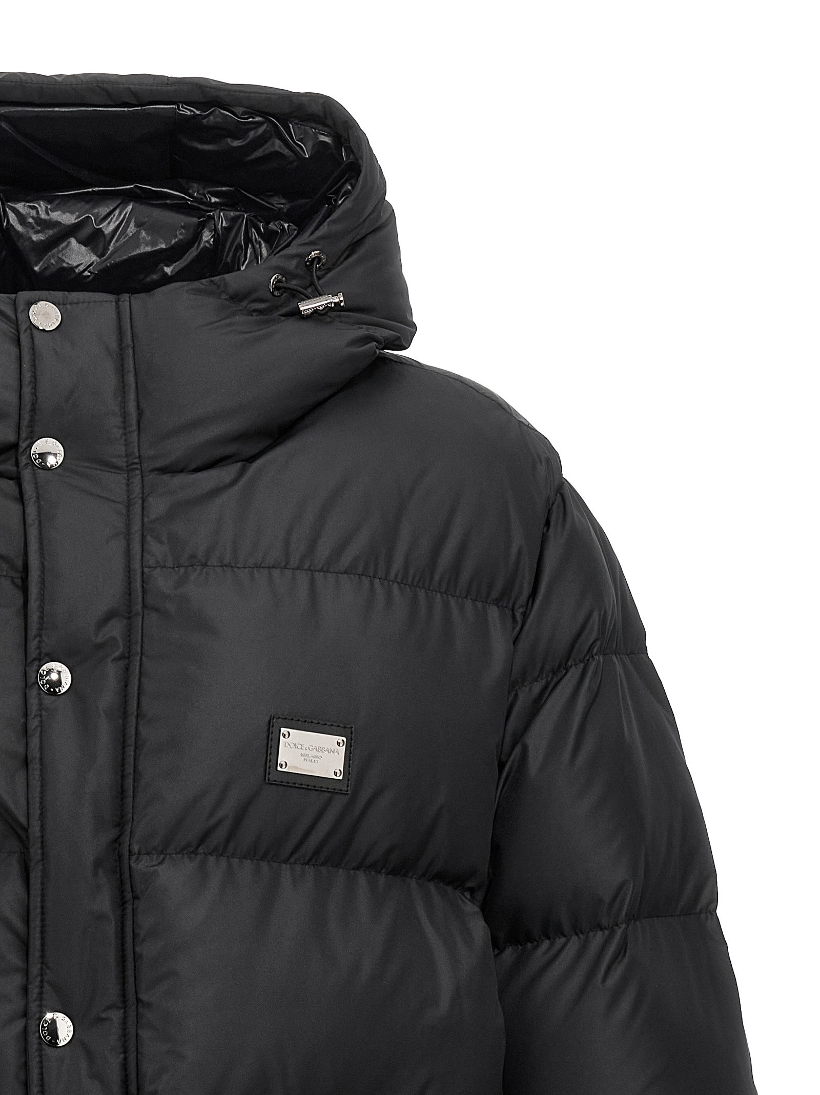 Dolce & Gabbana Logo Plate Down Jacket