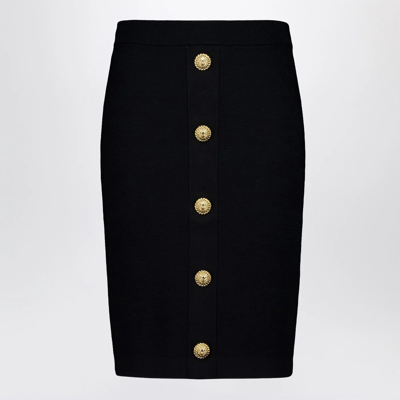 Balmain Black tweed pencil skirt
