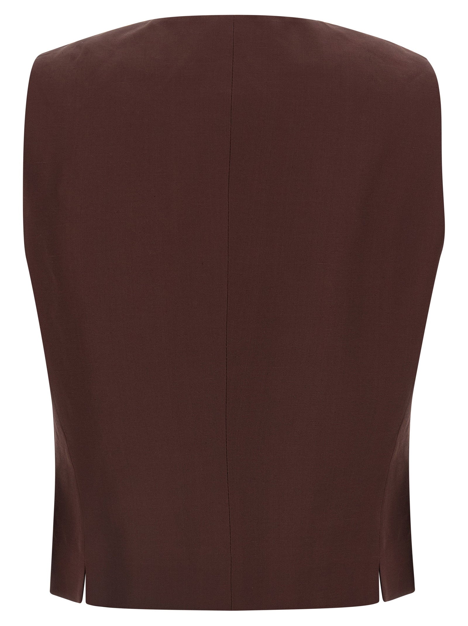Alberto Biani Viscose And Linen Vest