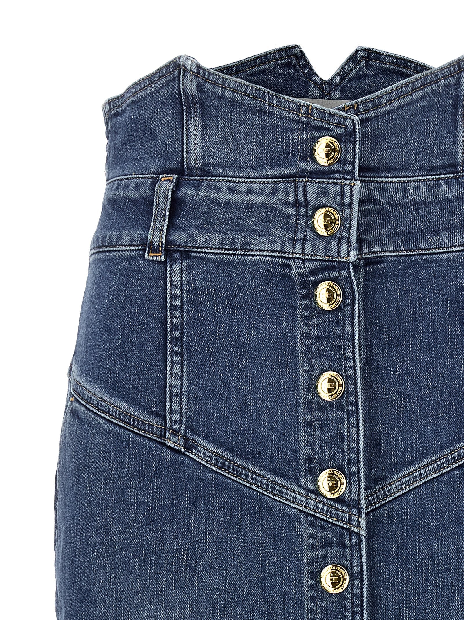 Elisabetta Franchi Denim Skirt