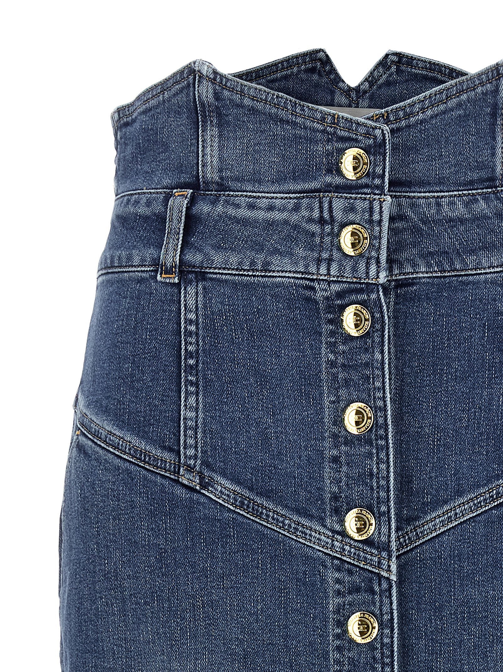 Elisabetta Franchi Denim Skirt