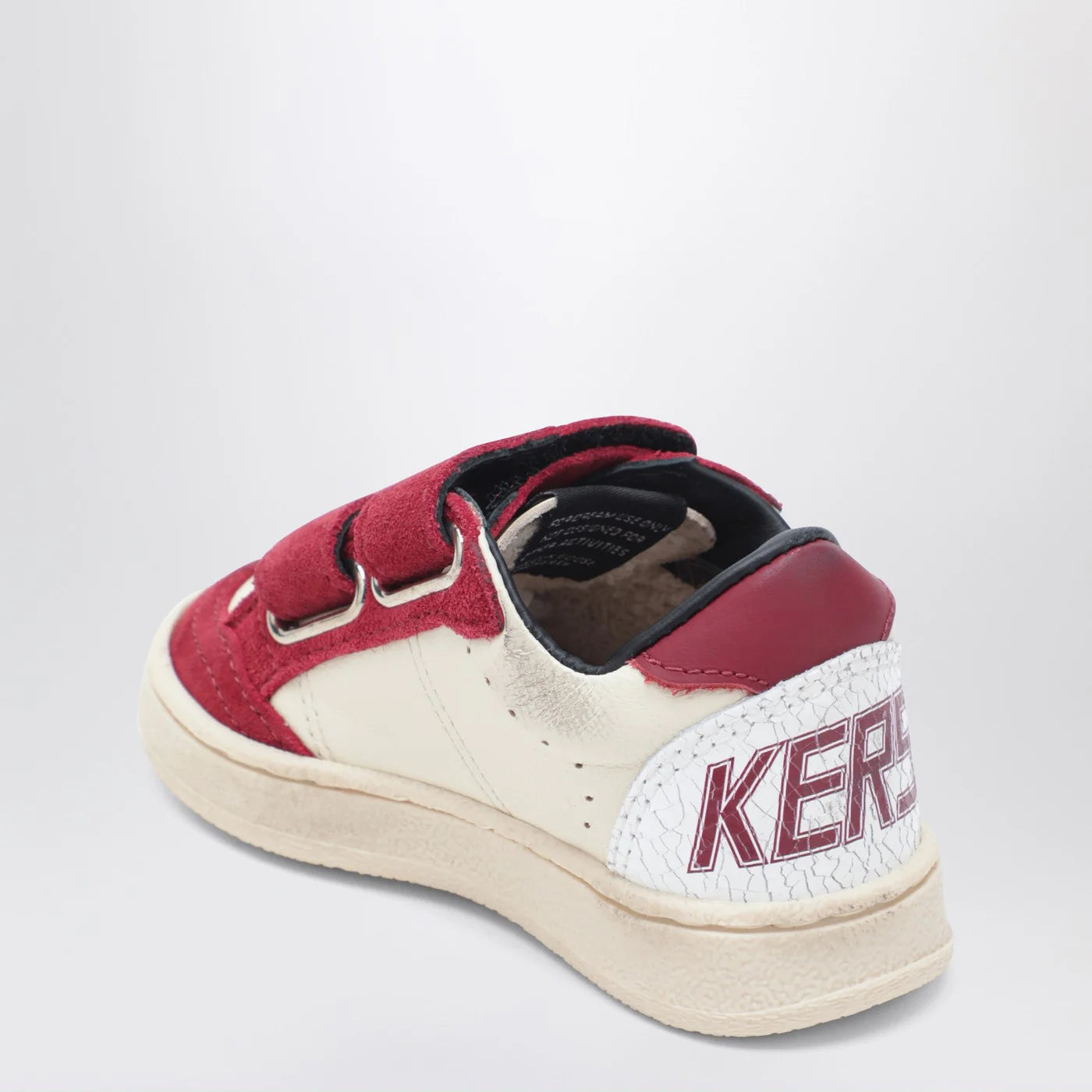 Golden Goose Ball Star Sneakers in white/red