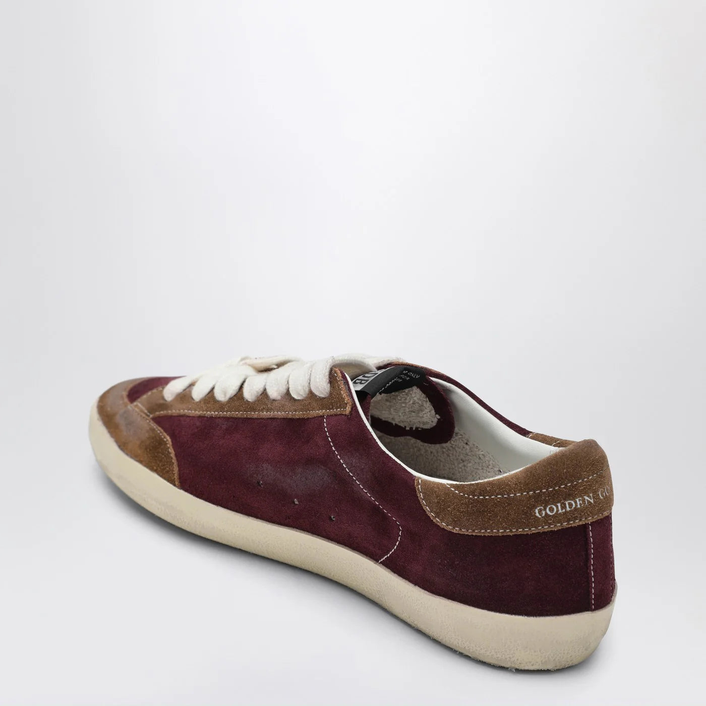 Golden Goose Bordeaux/white/brown Super Star Sneakers