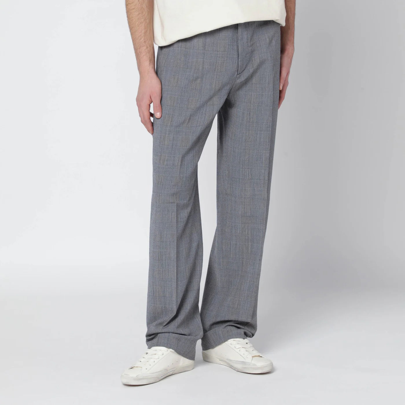 Golden Goose Grey Prince of Wales trousers