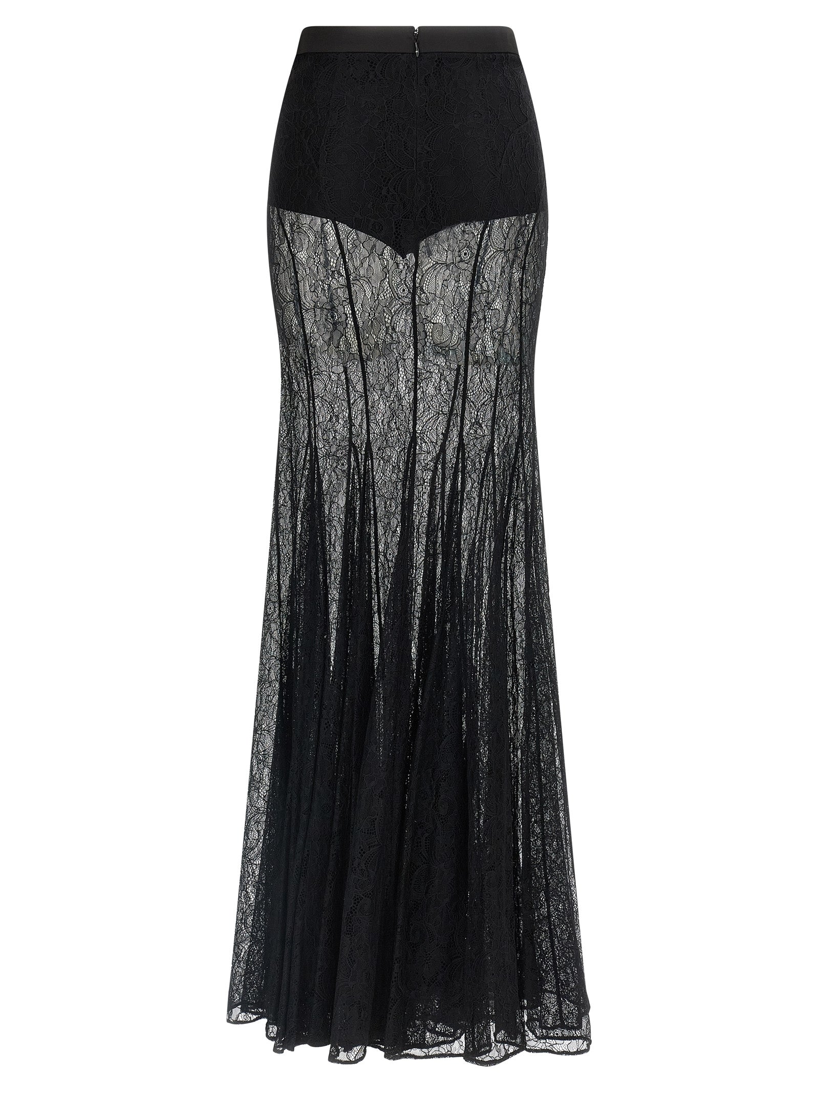 Elisabetta Franchi Lace Long Skirt