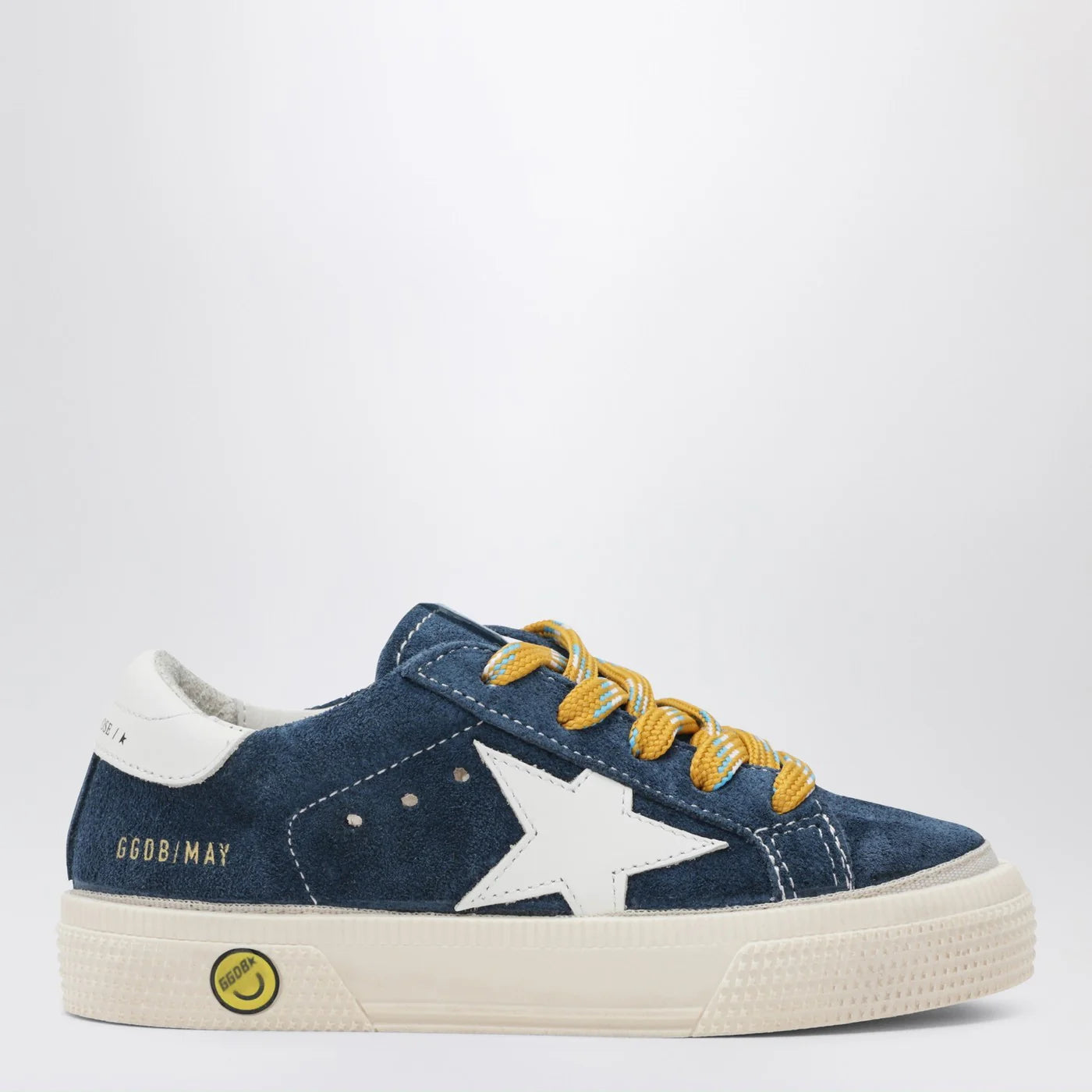 Golden Goose Low-top May sneakers in blue suede and white leather