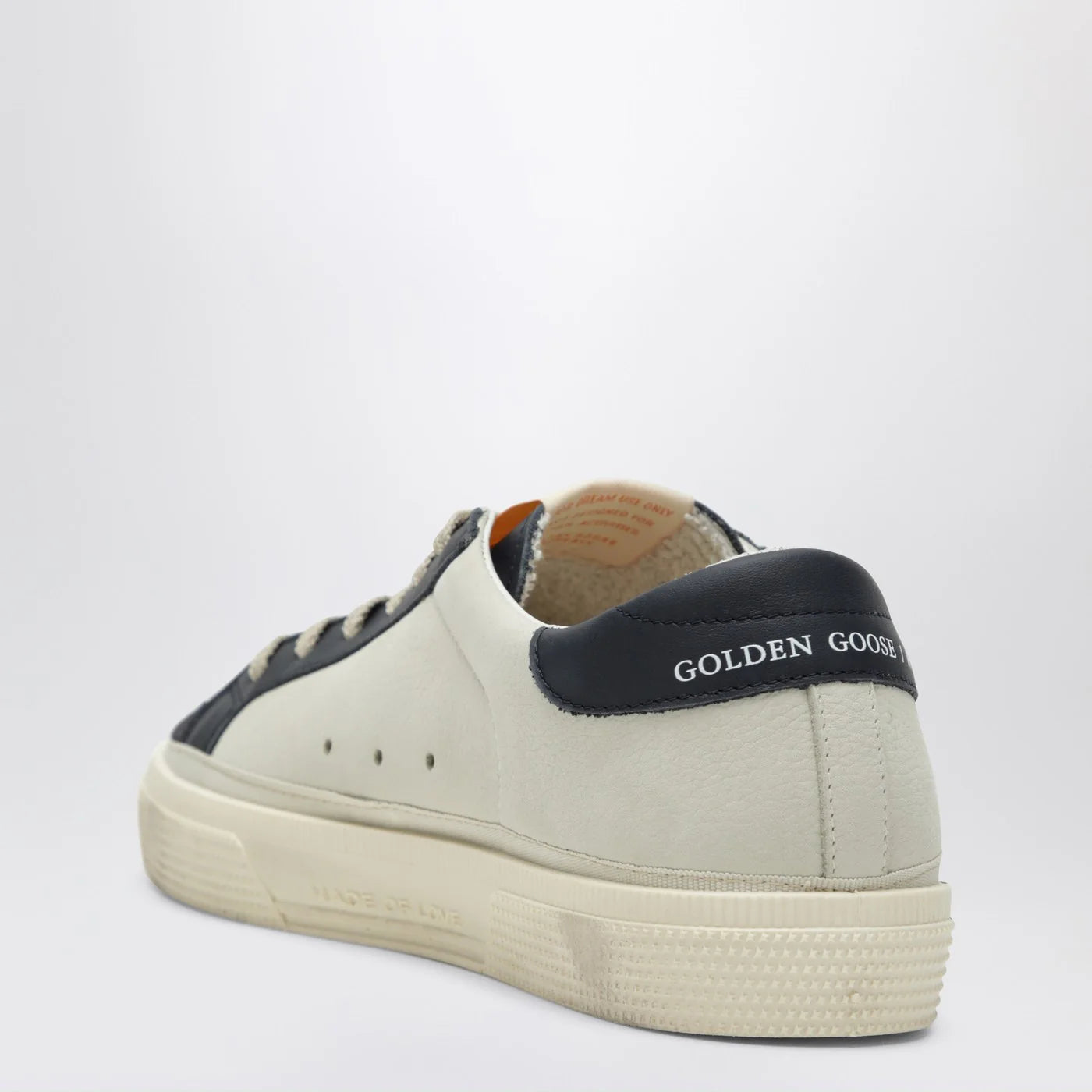 Golden Goose White/blue May sneakers with platinum star