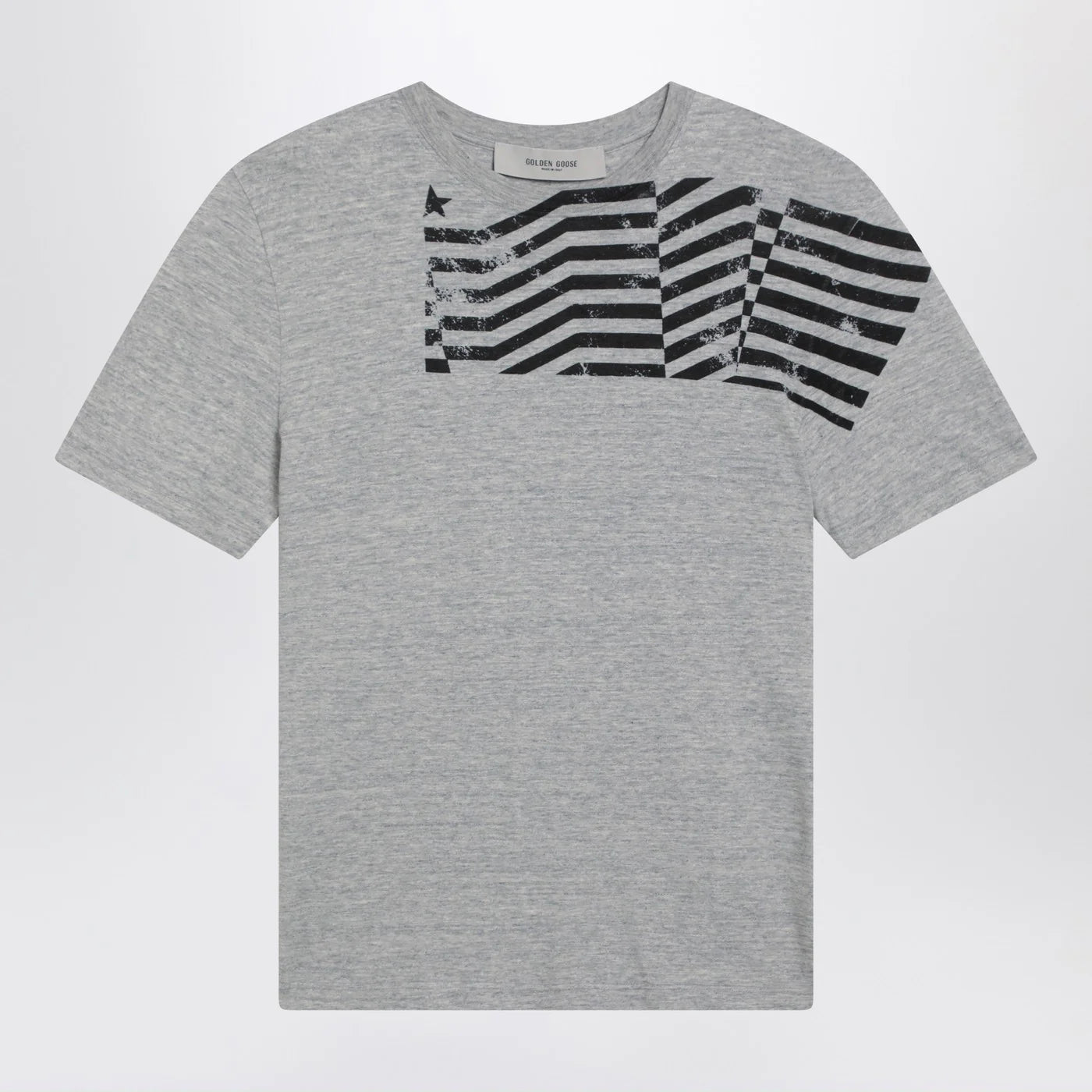 Golden Goose Grey T-shirt with logo print