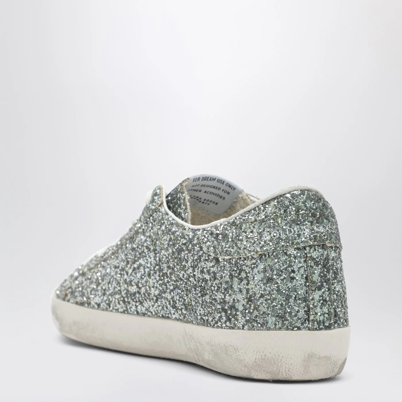 Golden Goose Super-Star Sneakers in silver glitter with dégradé effect