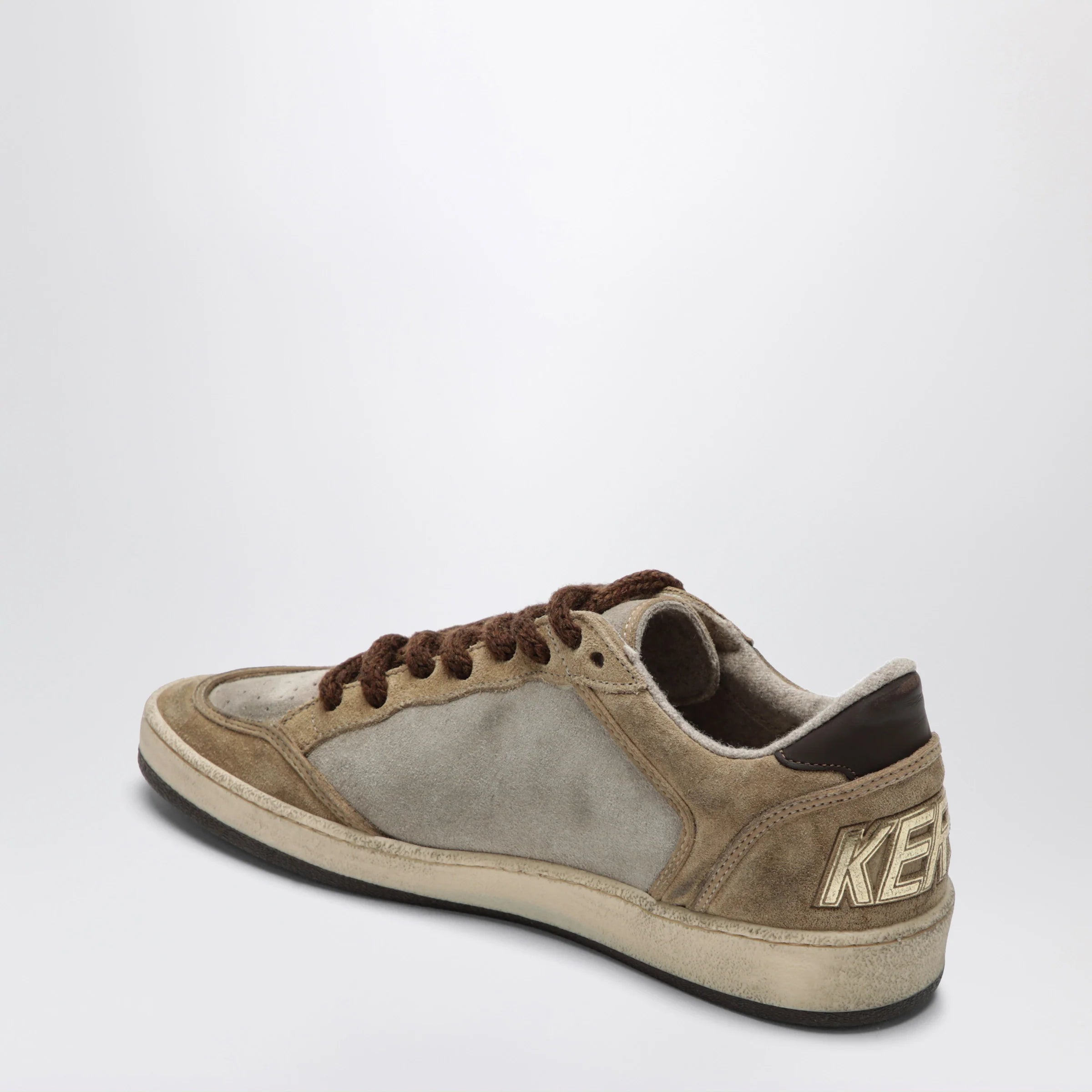 Golden Goose Ball-Star beige/brown suede Sneakers