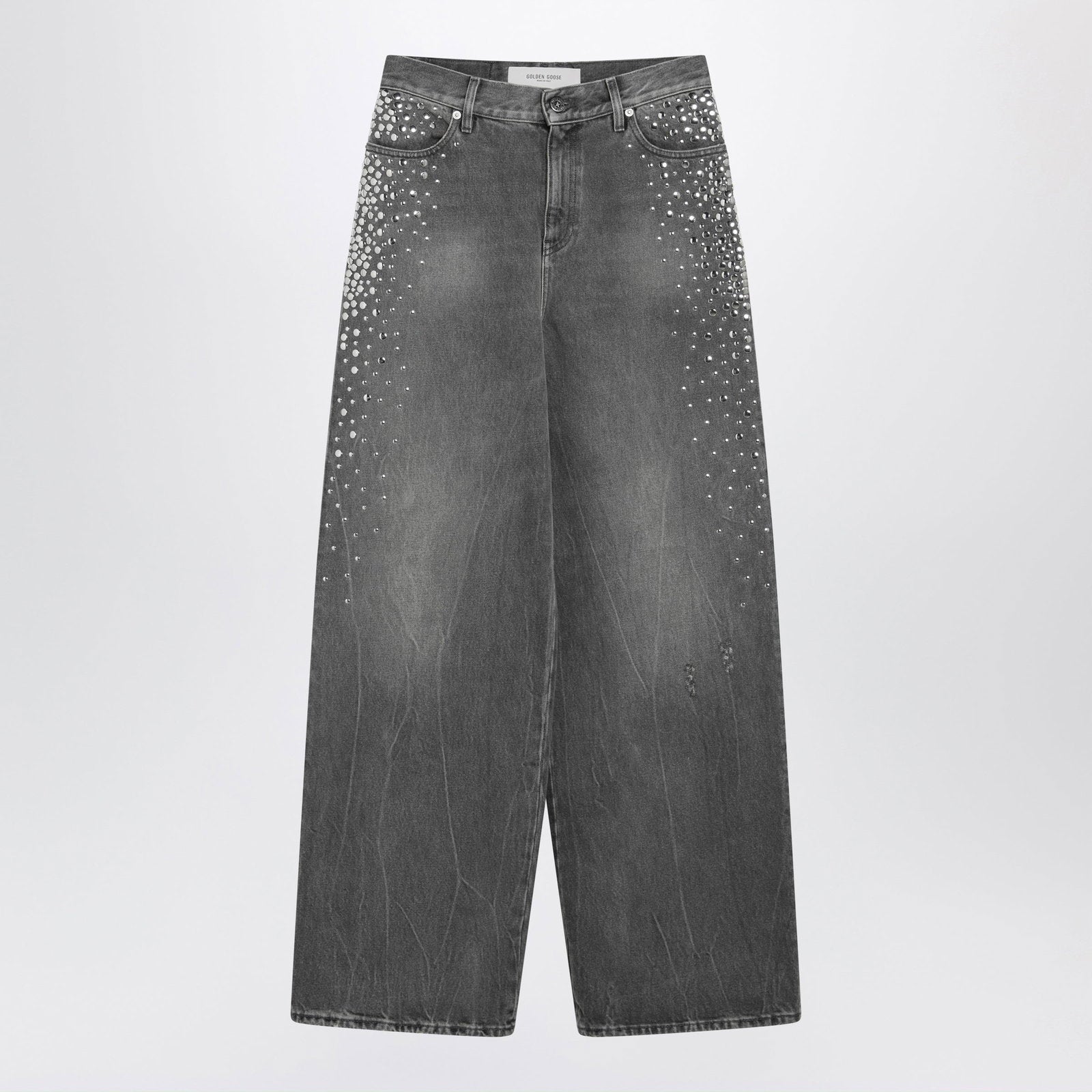 Golden Goose Melody vintage-wash cotton boyfriend jeans, grey