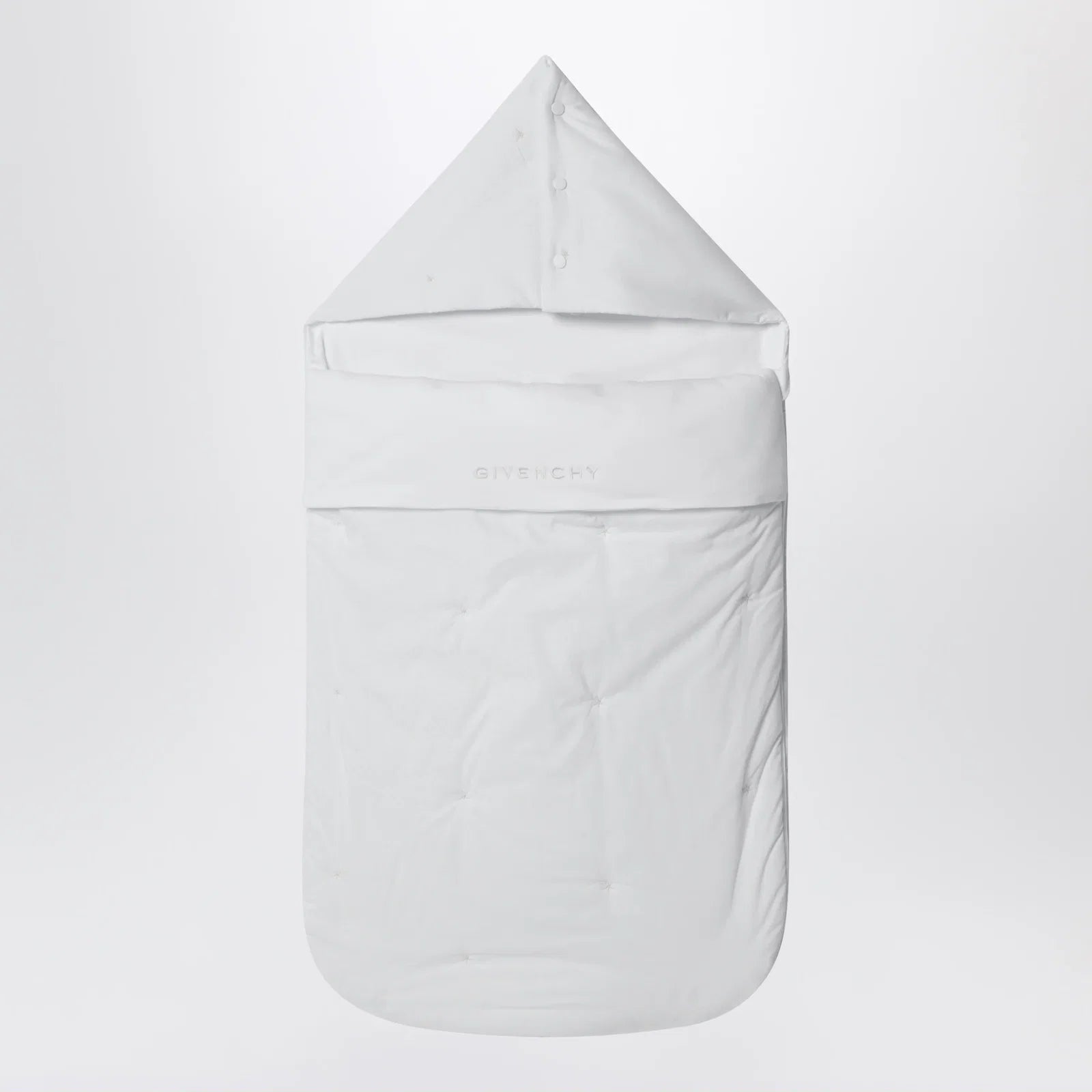 Givenchy White sleeping bag with embroidered logo