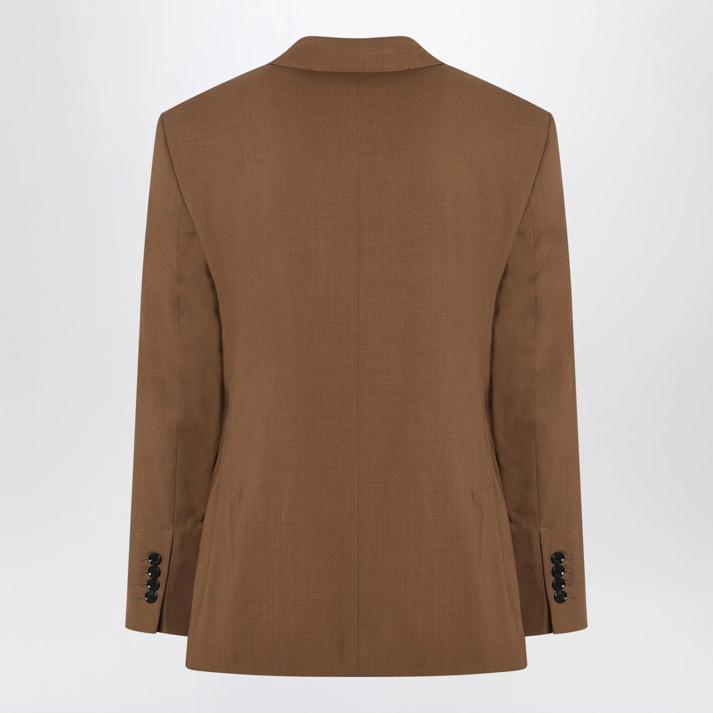 Ami Paris Hazelnut single-breasted wool jacket