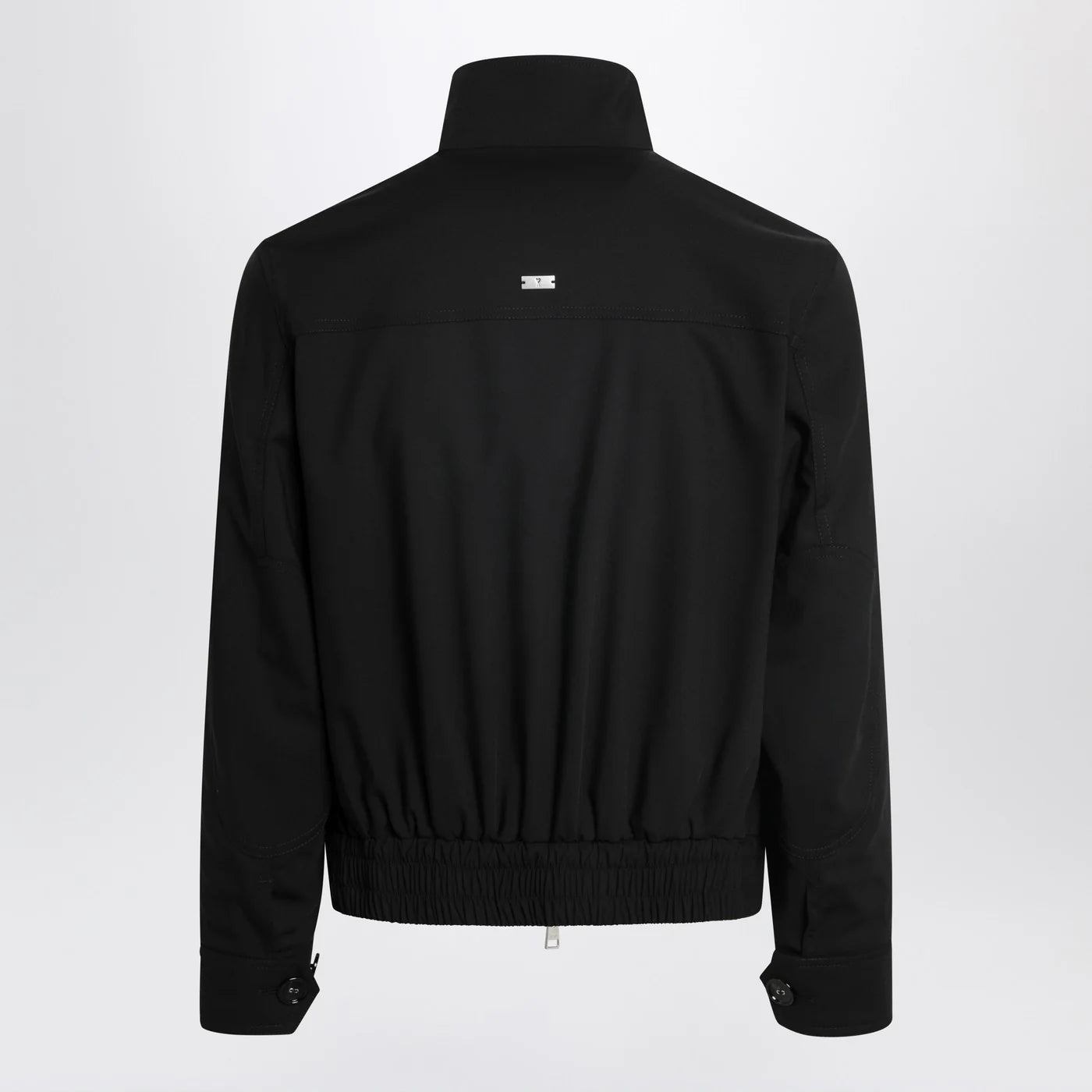 Ami Paris Black zip-up wool jacket