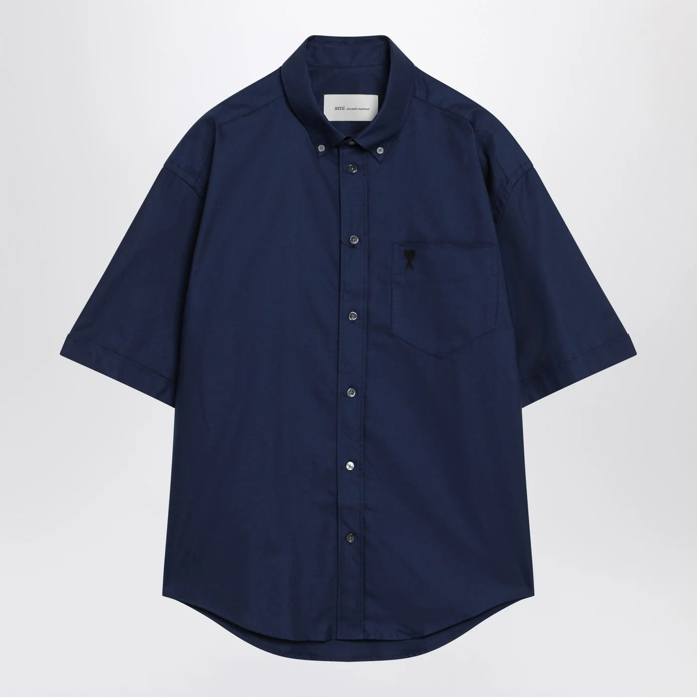 Ami Paris Ink blue boxy Ami De Coeur shirt