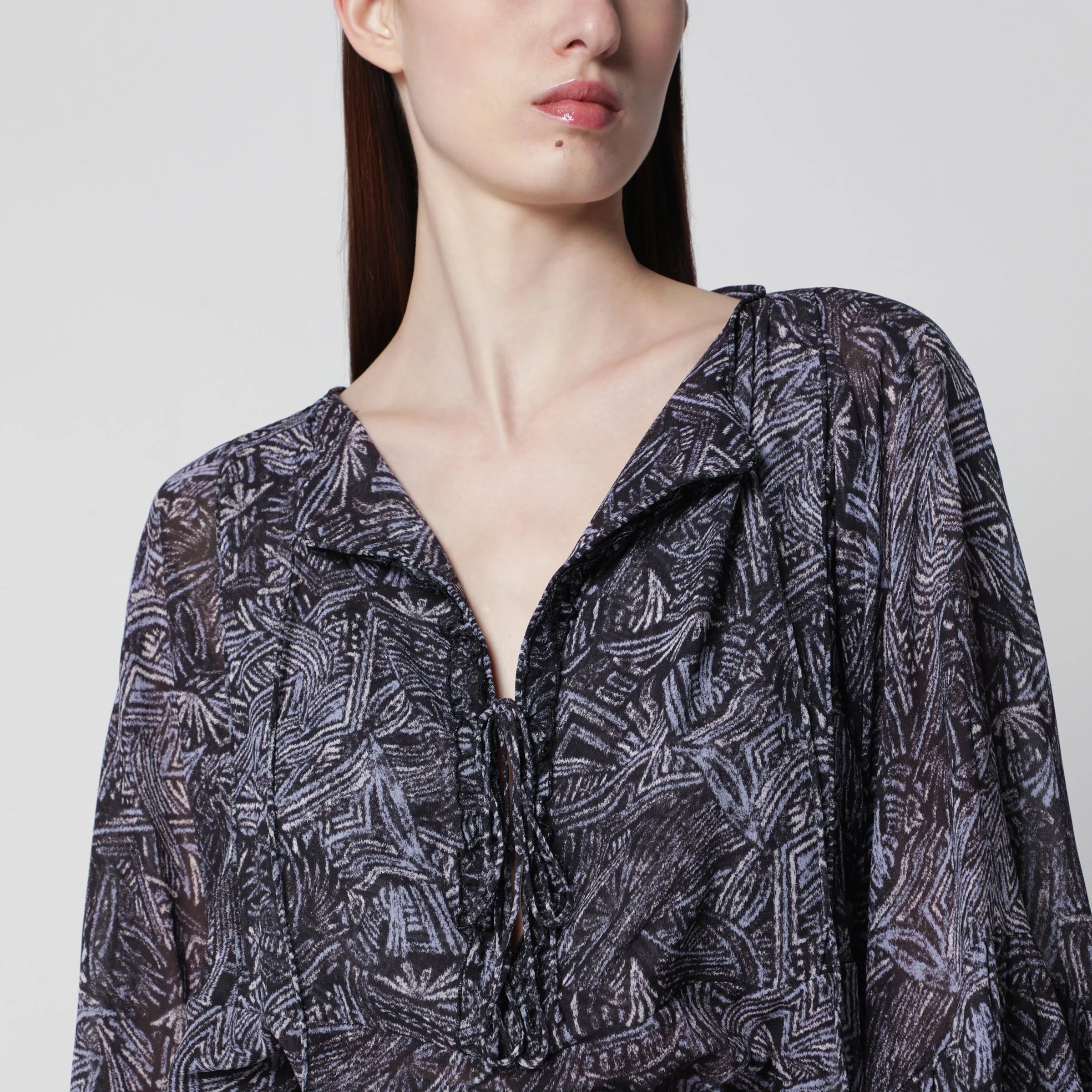ISABEL MARANT Faded Night silk blouse
