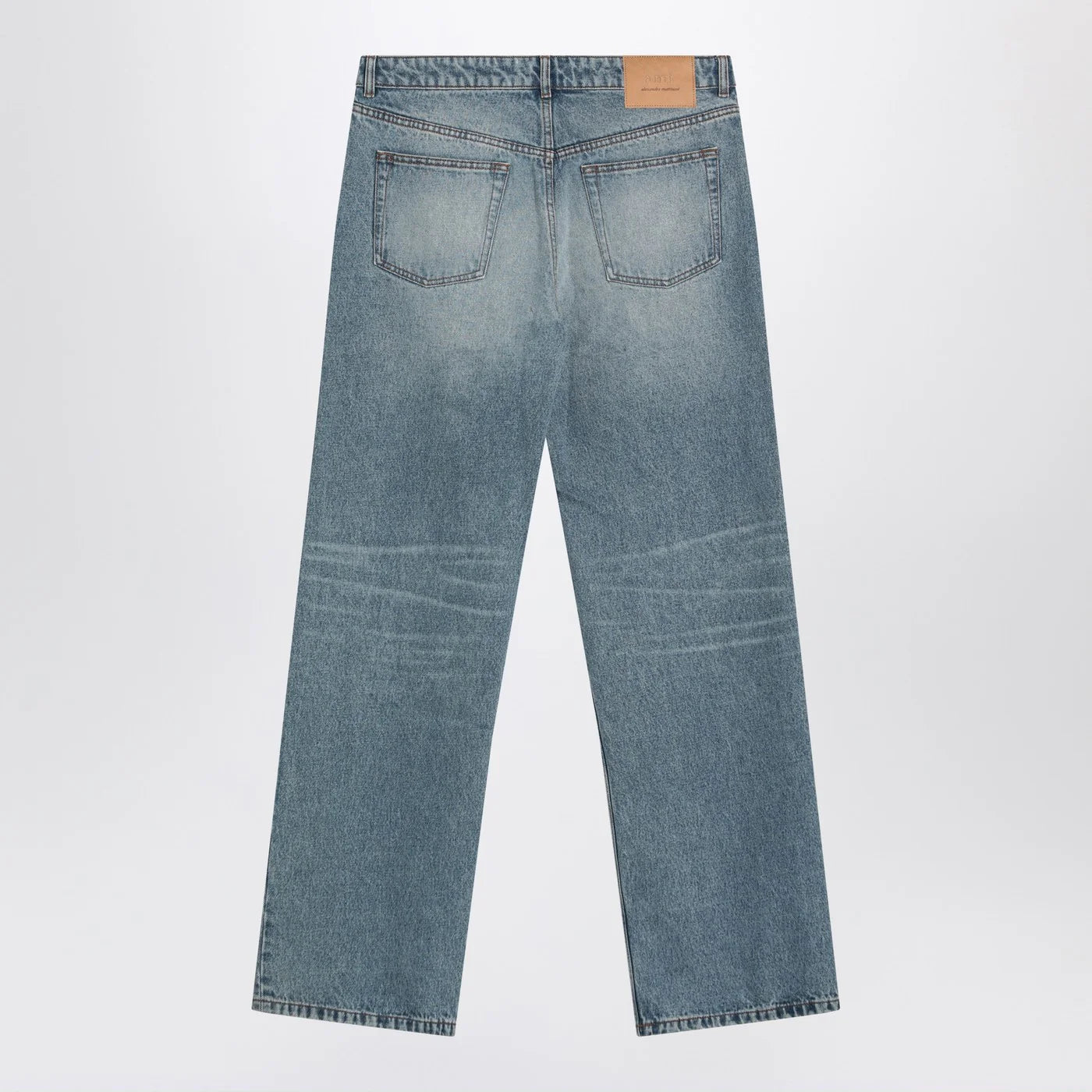 Ami Paris Blue washed-effect jeans