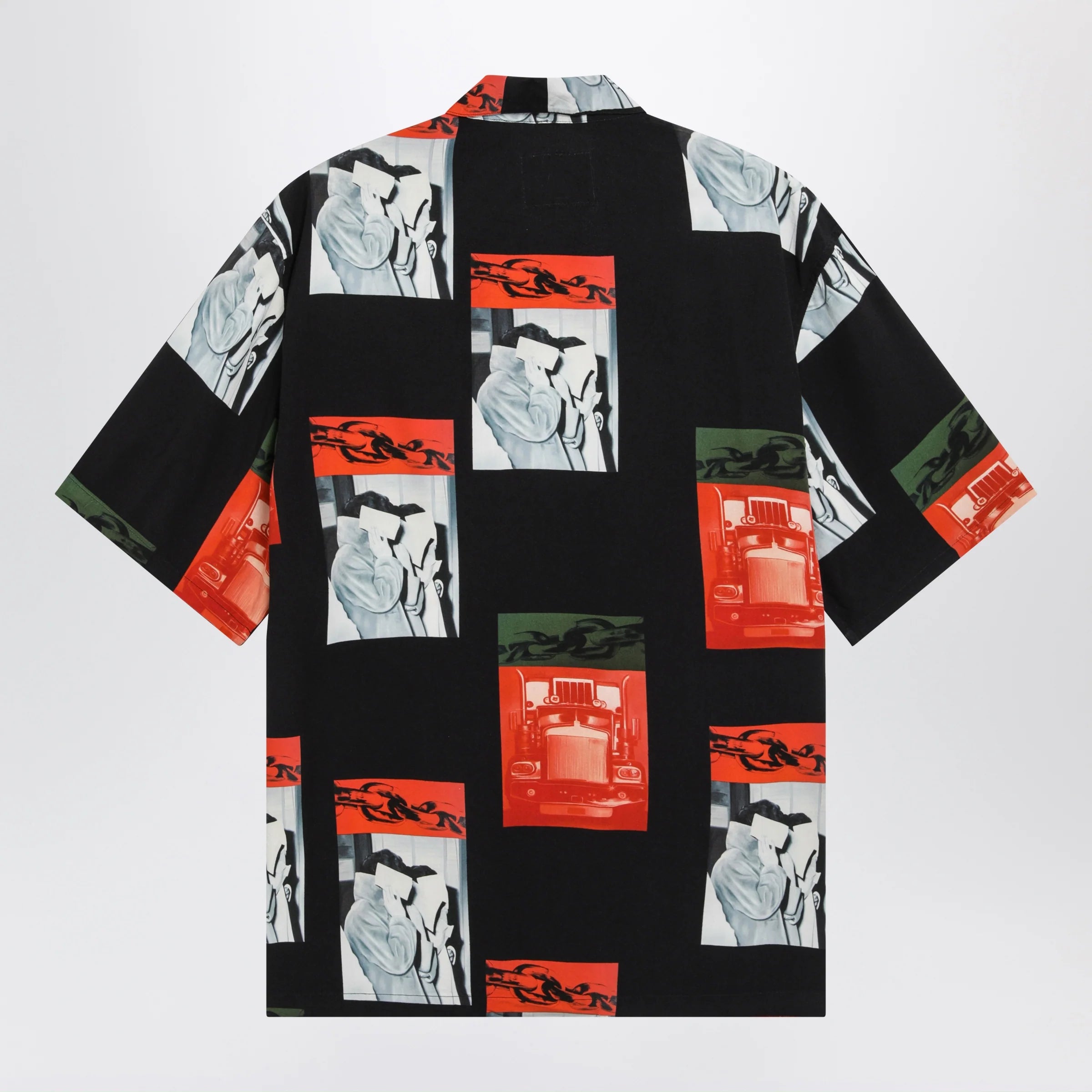 Carhartt WIP Sean Hamilton short-sleeve printed viscose shirt in black