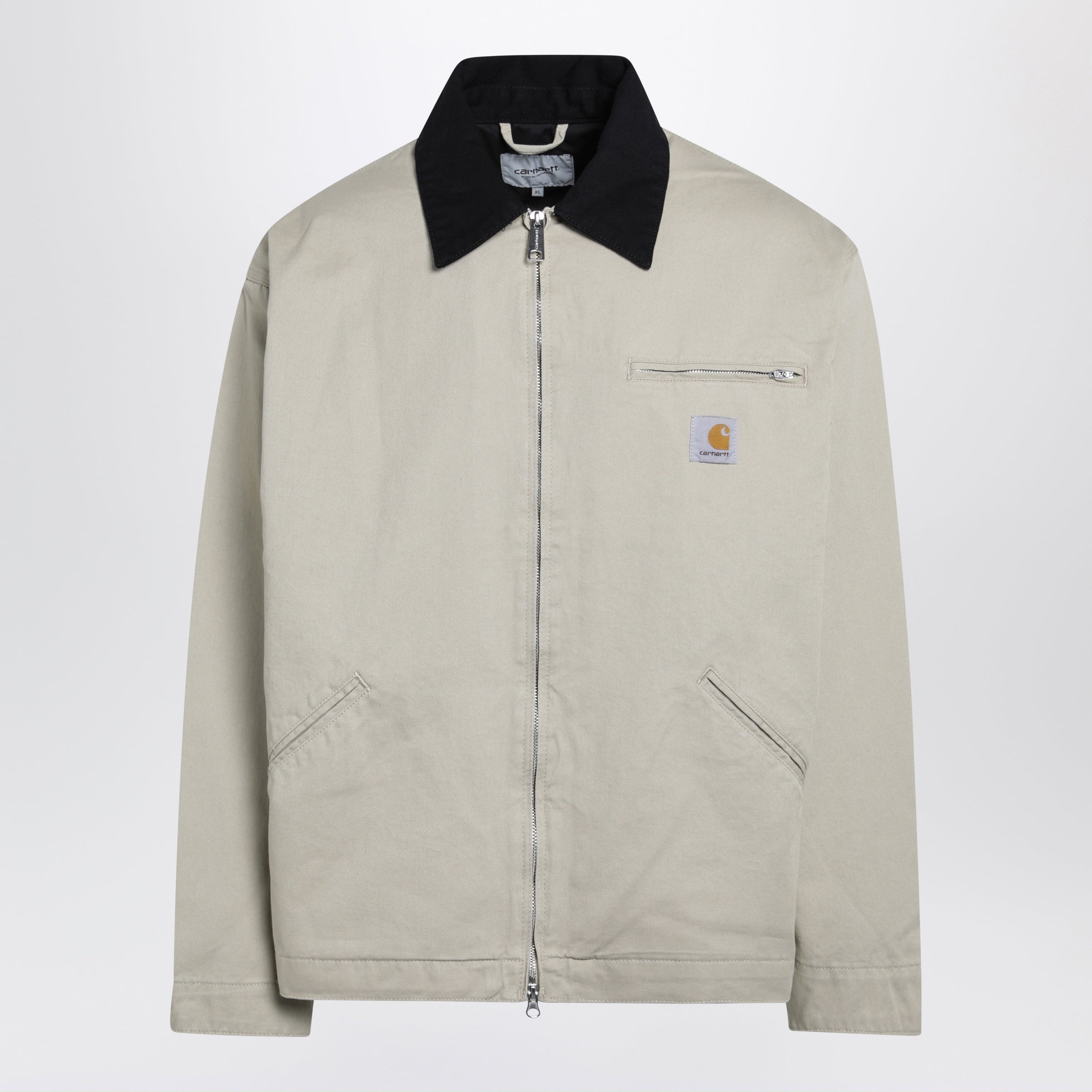 Carhartt WIP OG Detroit Jacket in cotton twill, black rinsed