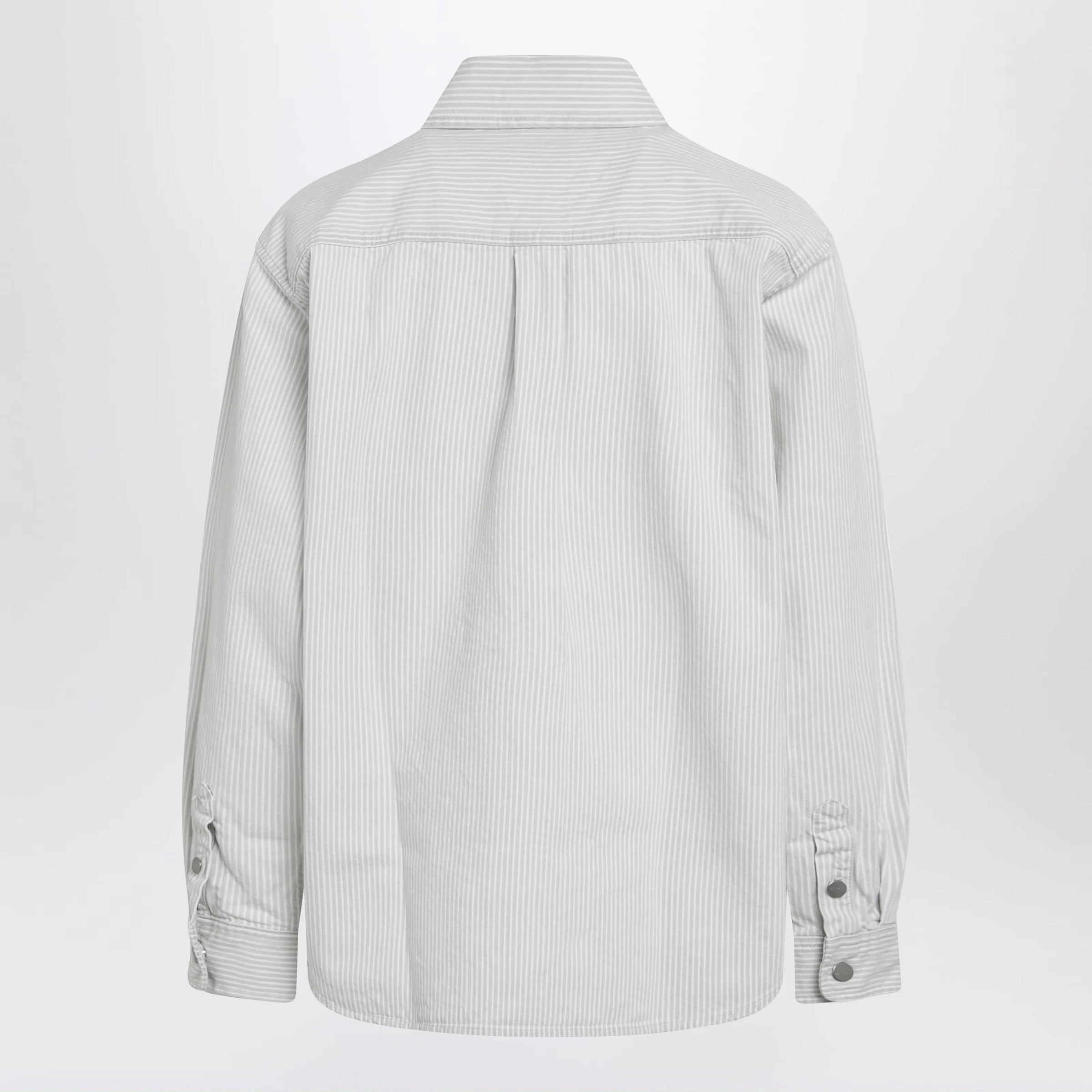 Carhartt WIP Mercer striped cotton shirt jacket in white