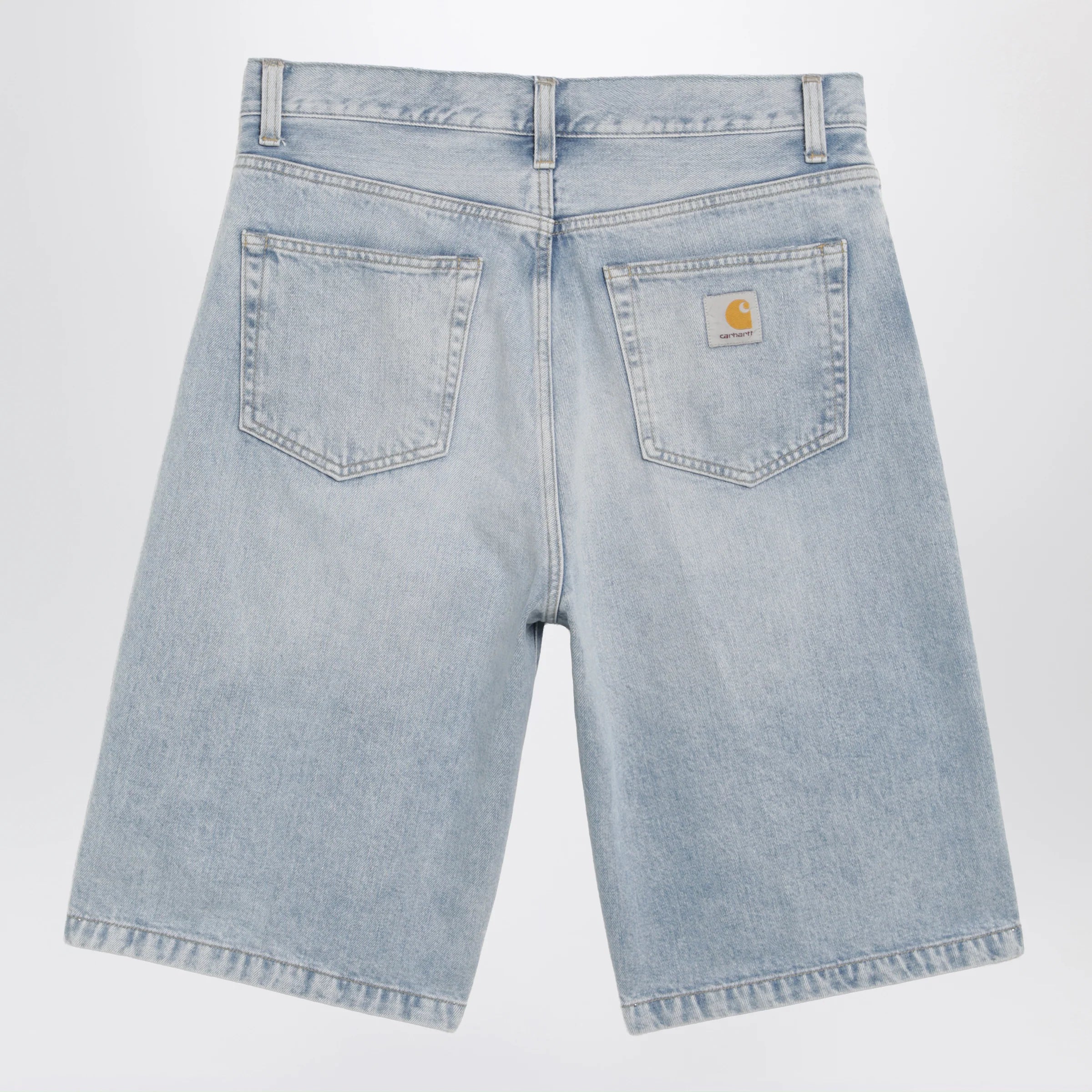 Carhartt WIP Langdon Short loose-fit cotton denim shorts in blue
