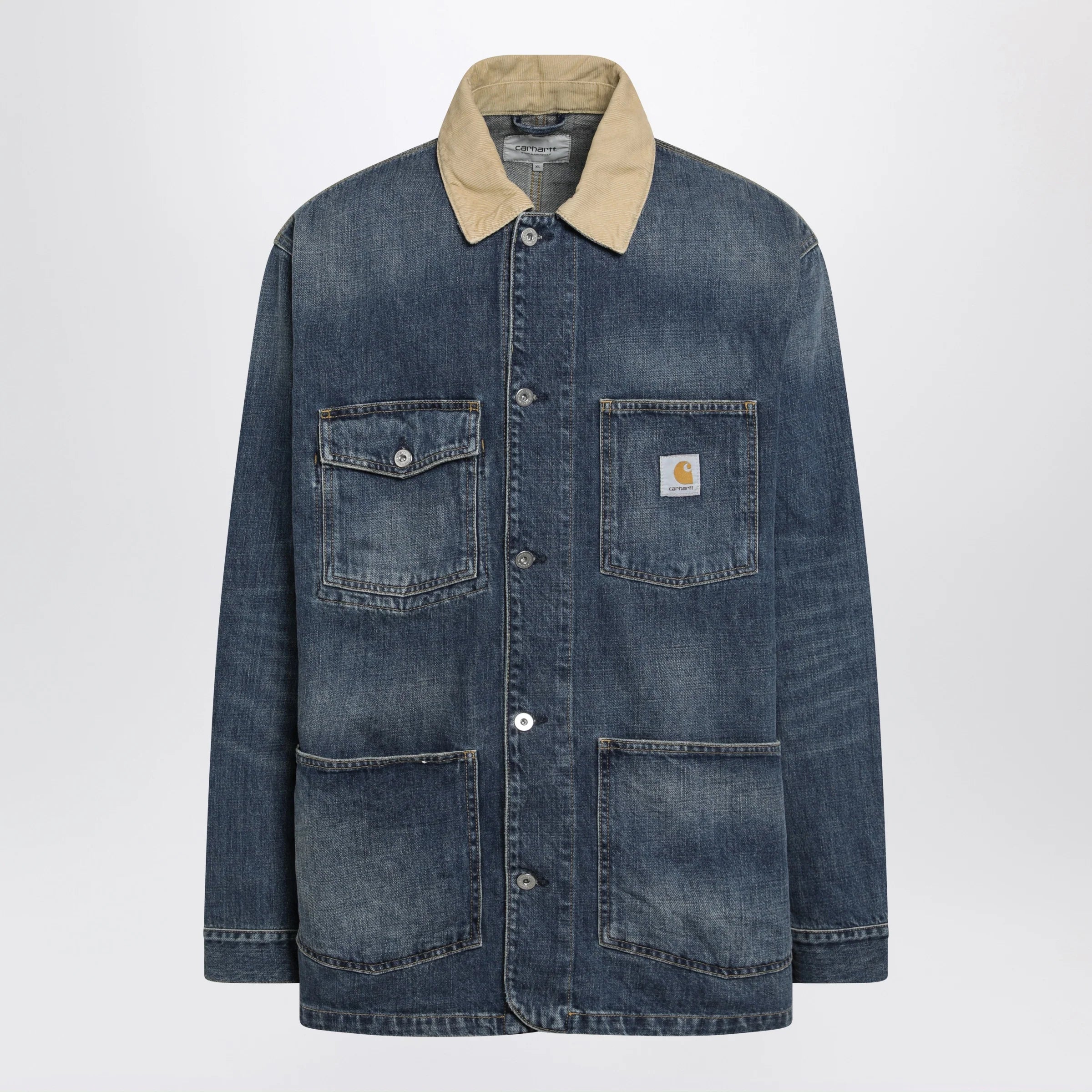 Carhartt WIP Chore coat Warren in heavy cotton denim blue