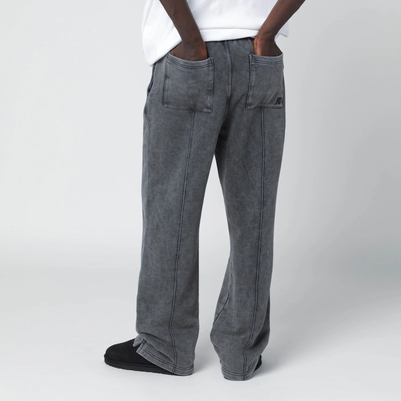 Represent Faded black cotton jogger pants