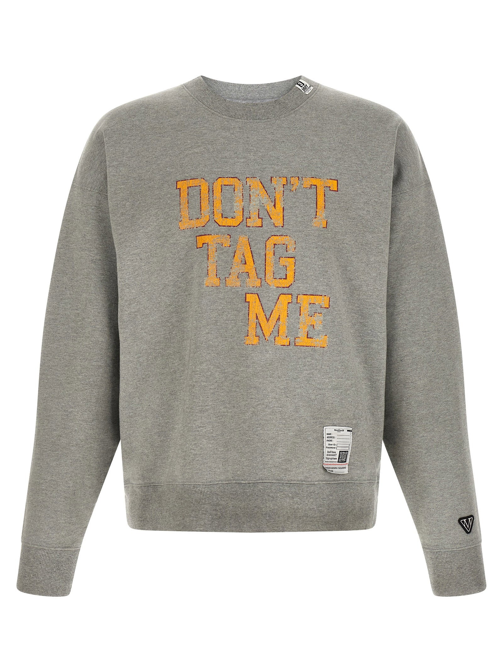 Maison Mihara Yasuhiro Dont Tag Me Sweatshirt