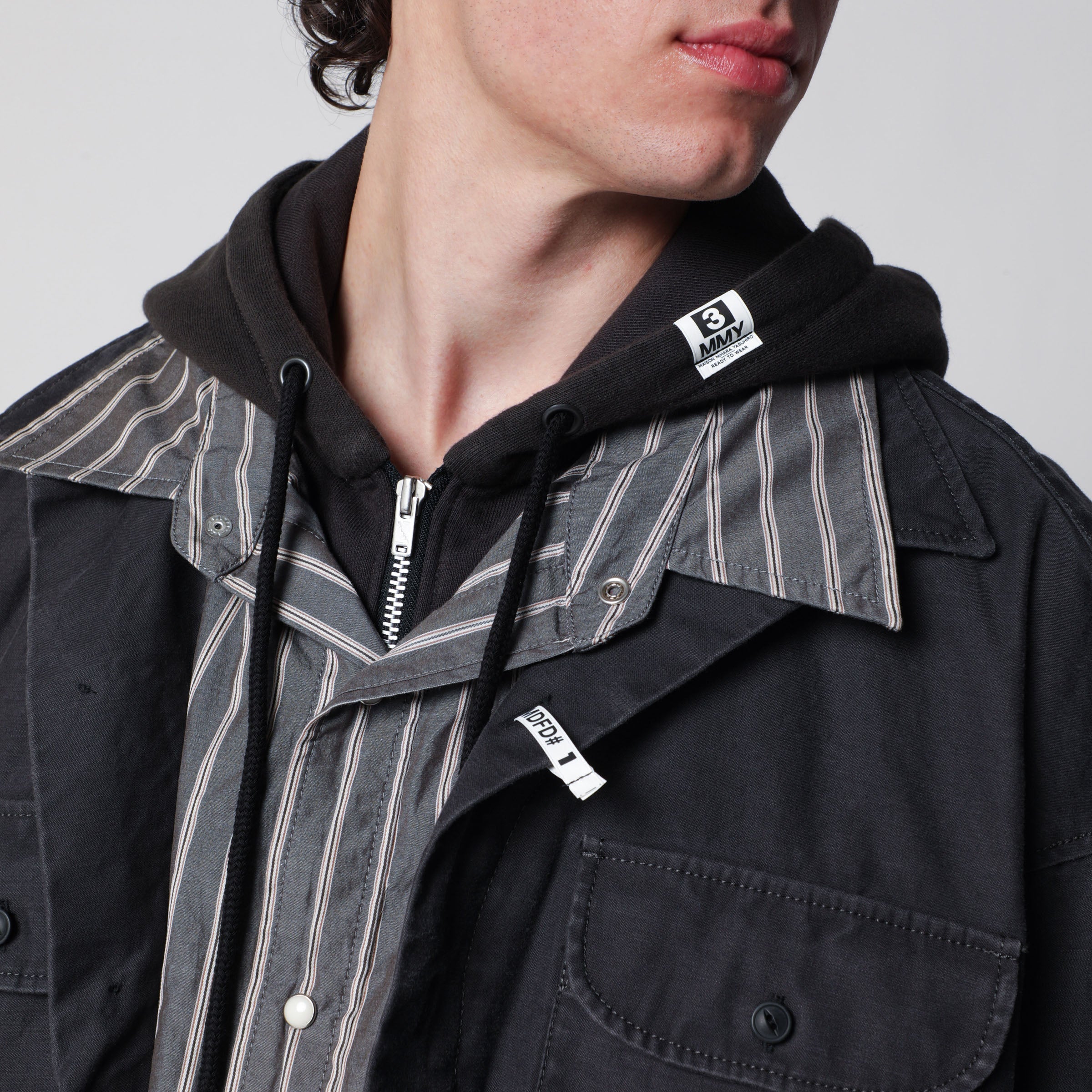Maison MIHARA YASUHIRO Three-layer cotton shirt