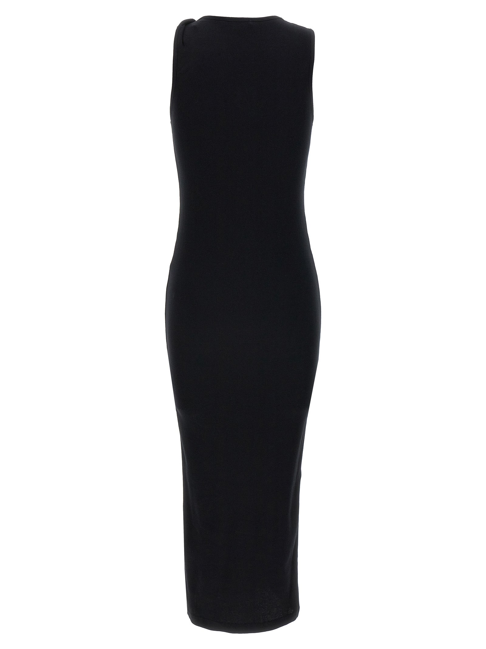 J.w.anderson Logo Ribbed Dress