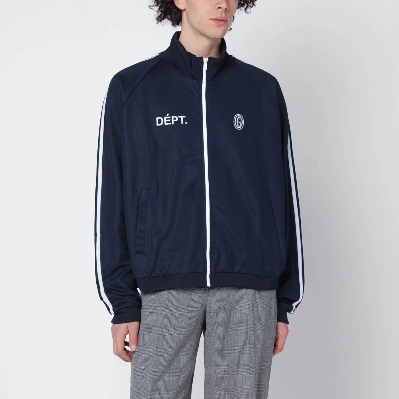 Gallery Dept. Navy cotton zip hoodie