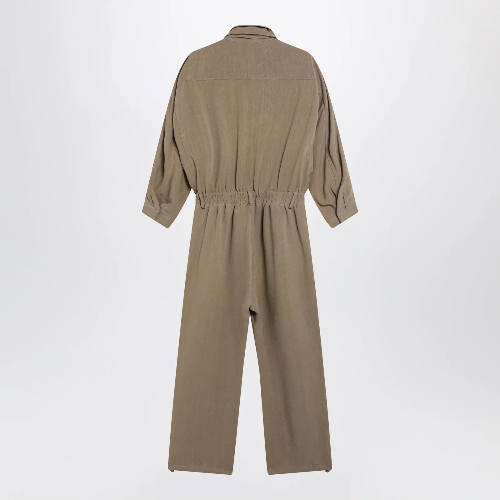 The Frankie Shop Camel Marvin jumpsuit in linen blend