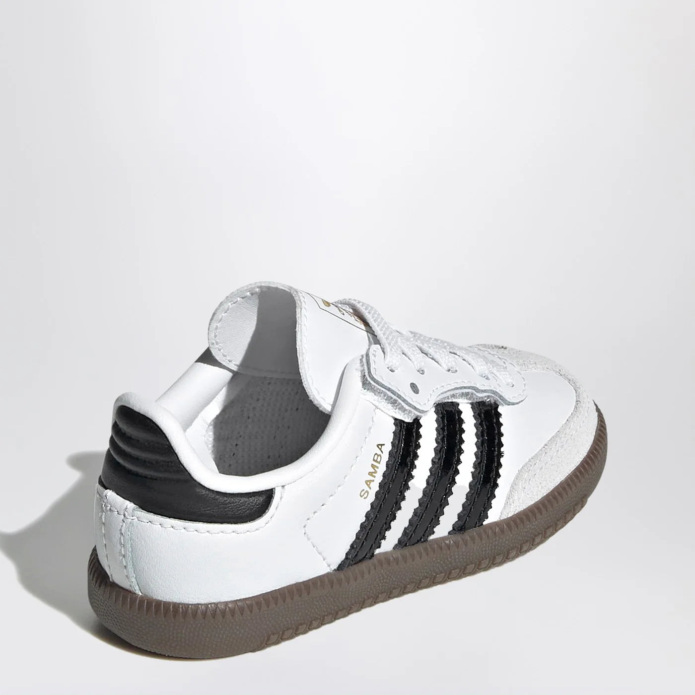 adidas Originals Samba white/black sneakers with elastic laces