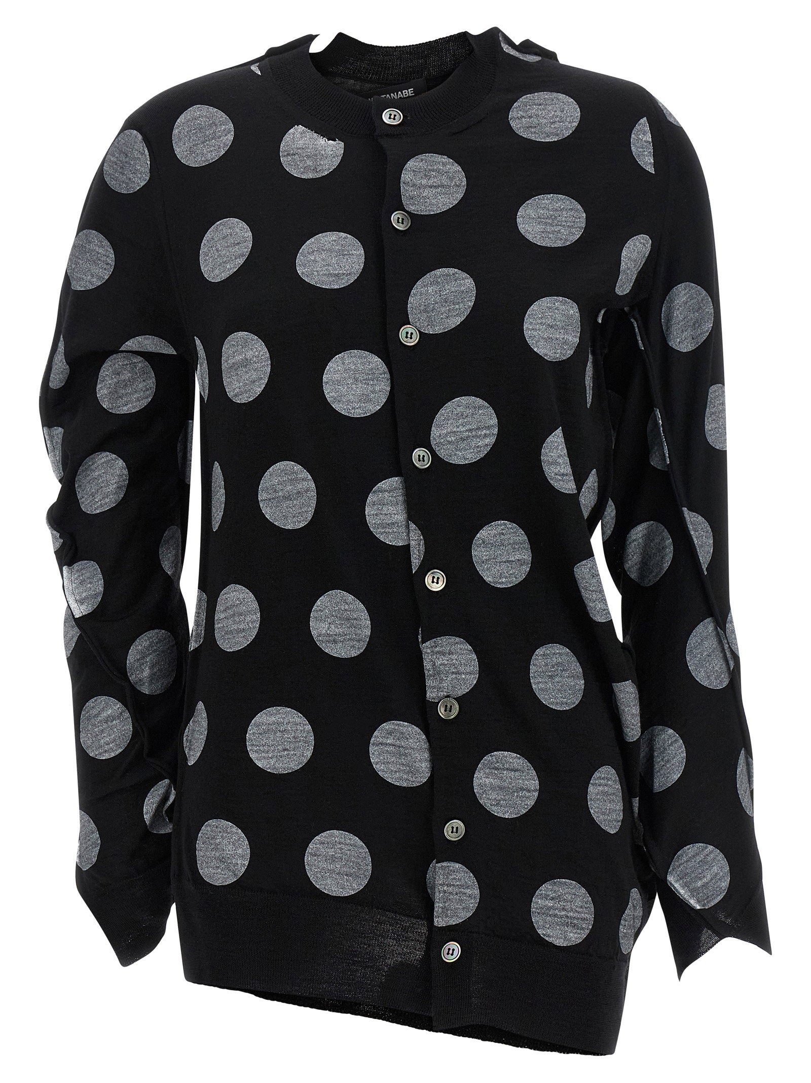 Junya Watanabe Polka Dot Maxi Cardigan