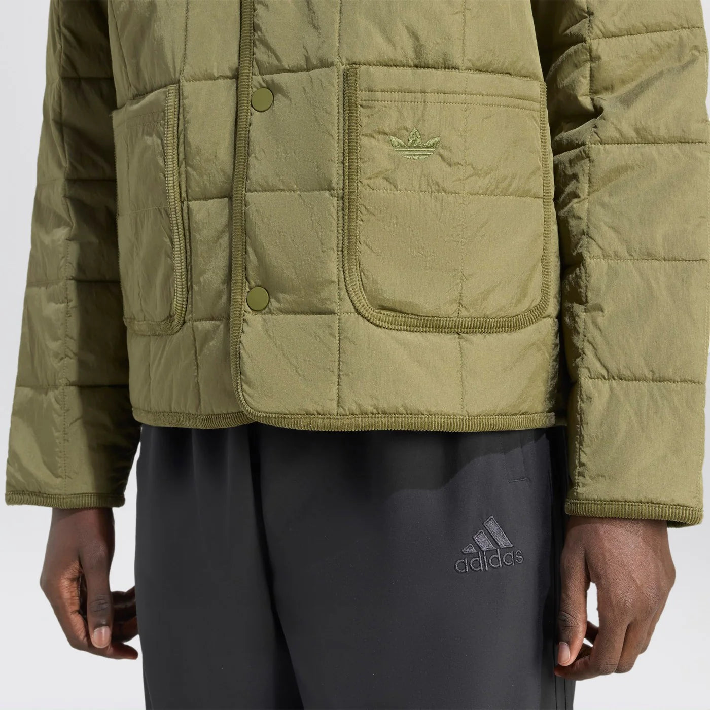 adidas Originals Green quilted jacket
