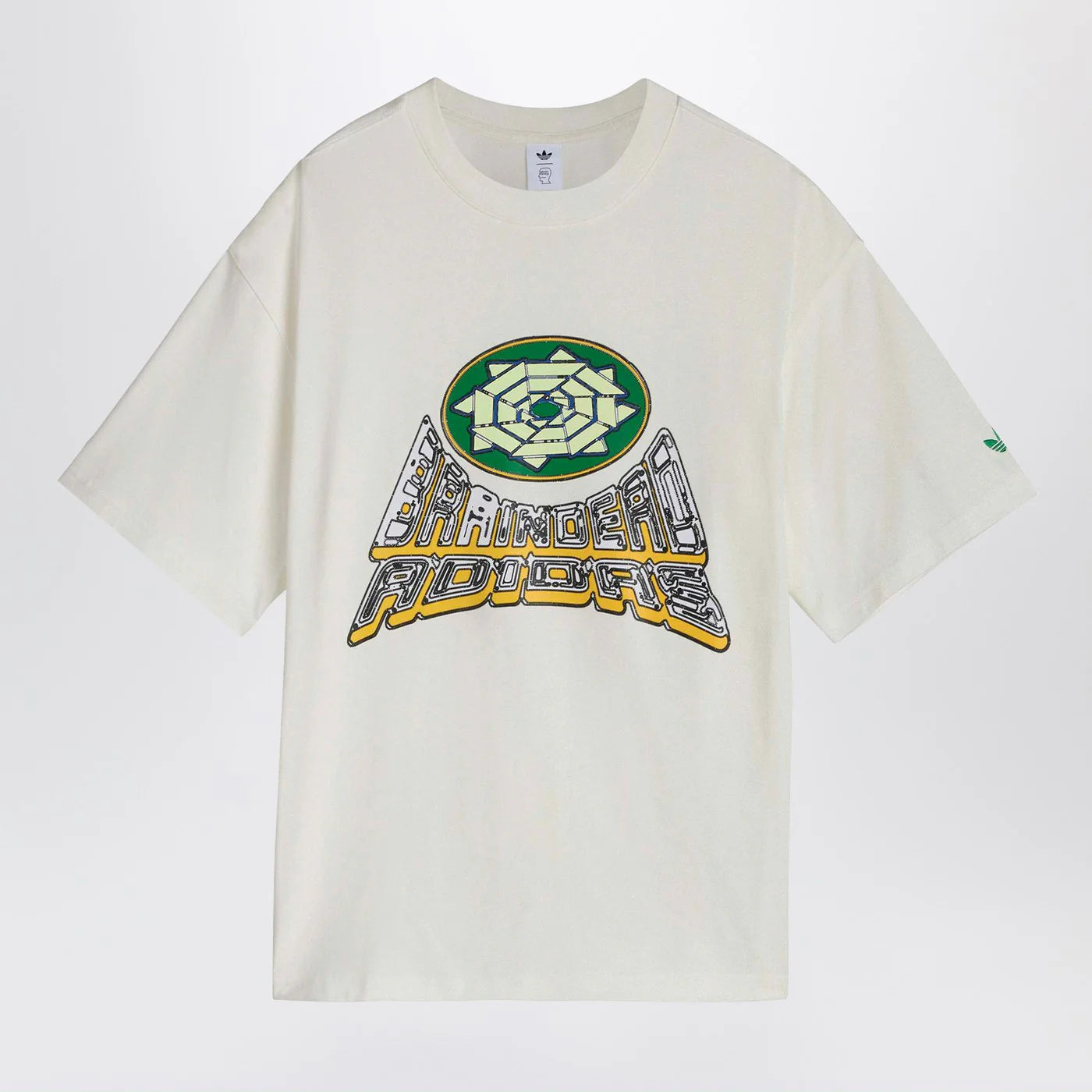 adidas x Brain Dead Core White T-shirt with logo print