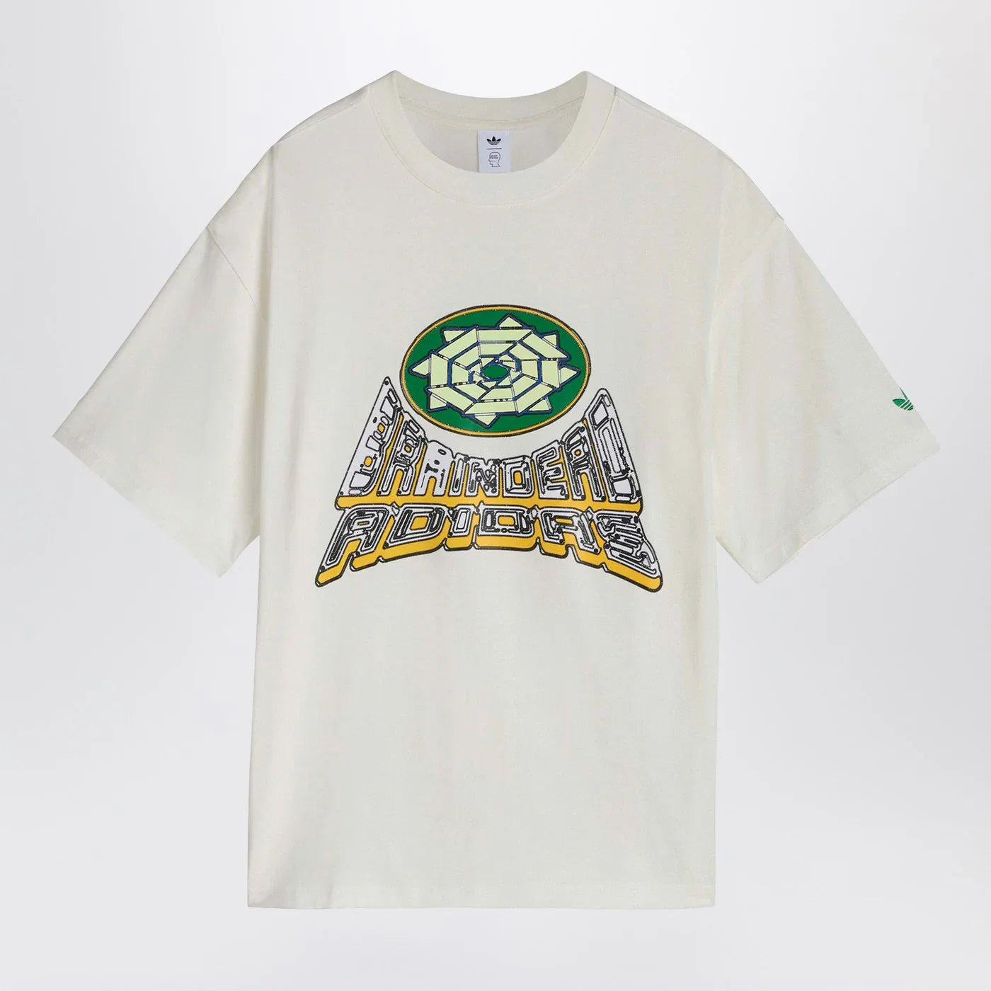 adidas x Brain Dead Core White T-shirt with logo print