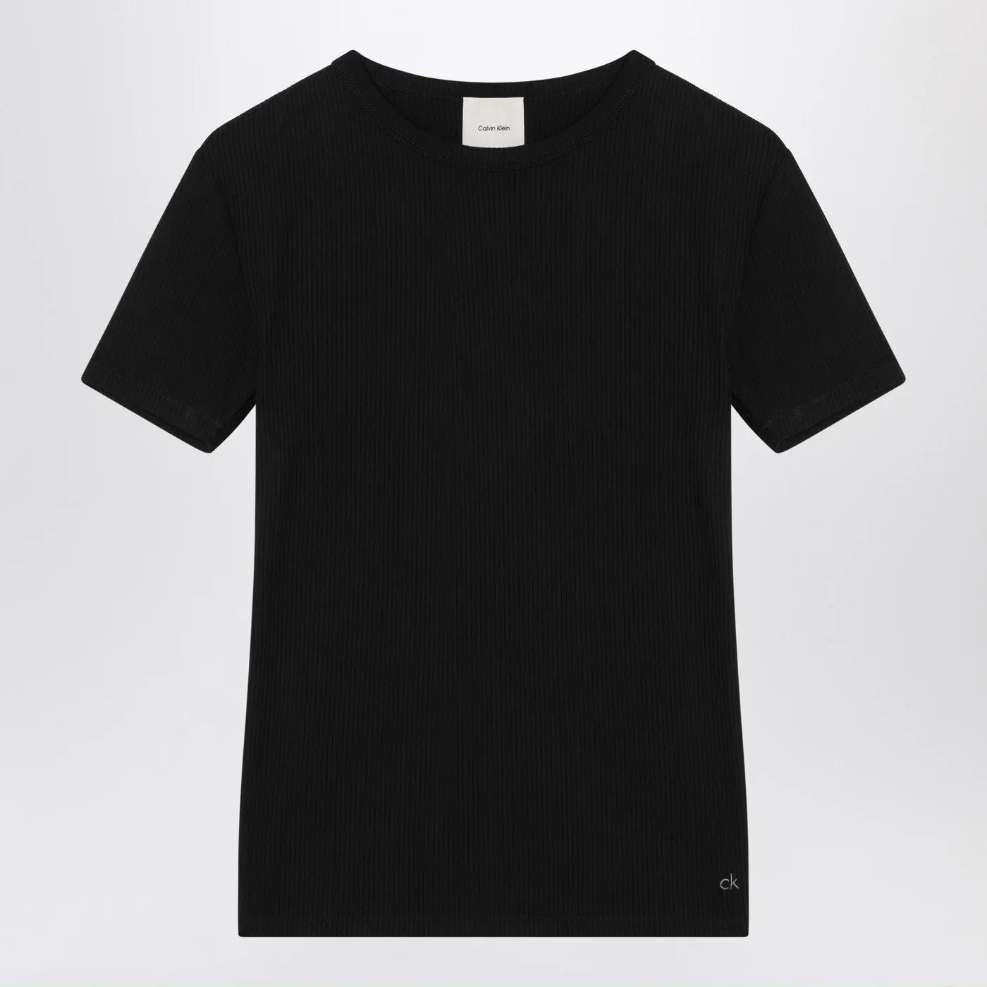 Calvin Klein Black ribbed T-shirt