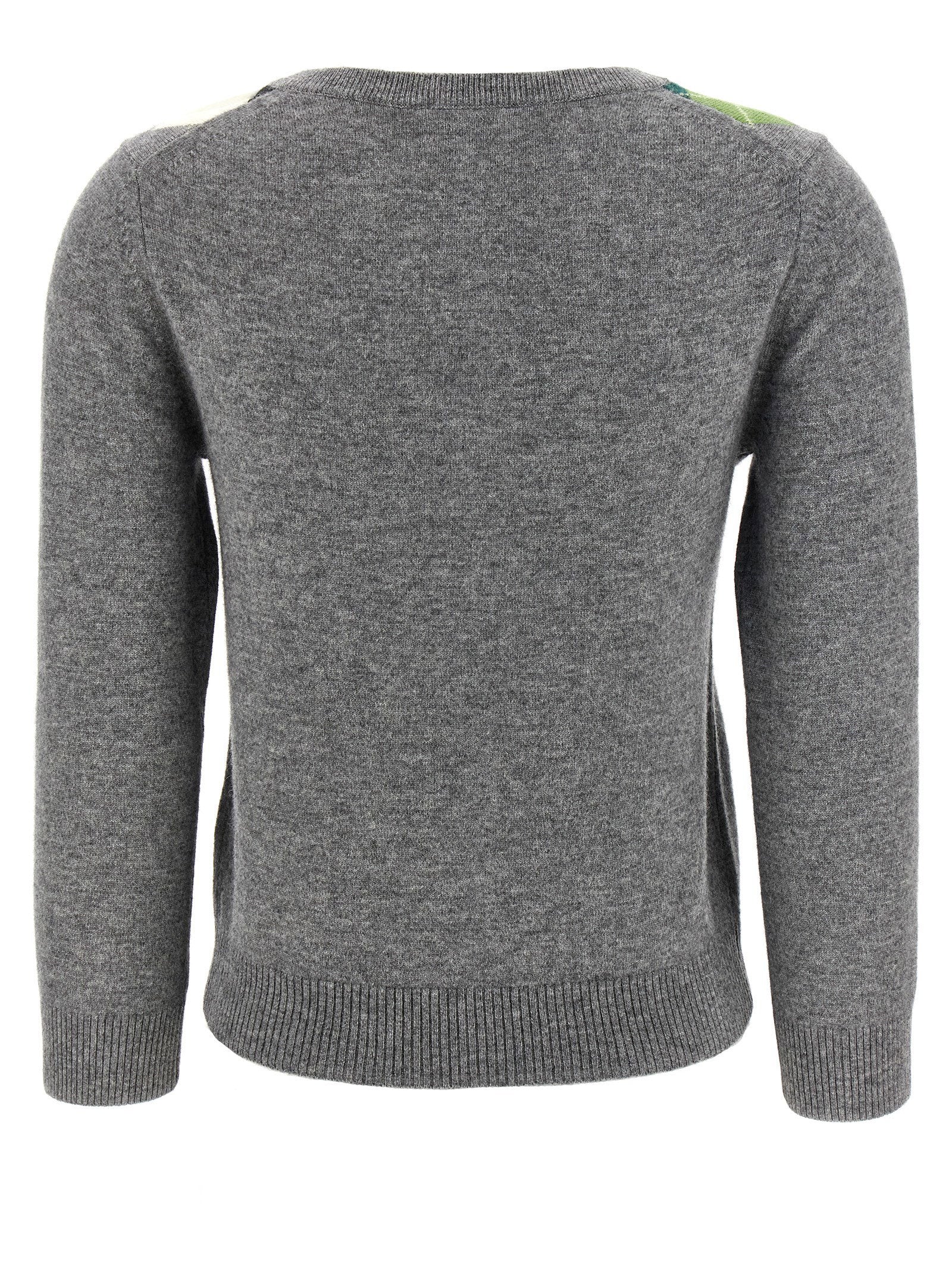 Ganni Grey Check Cardigan