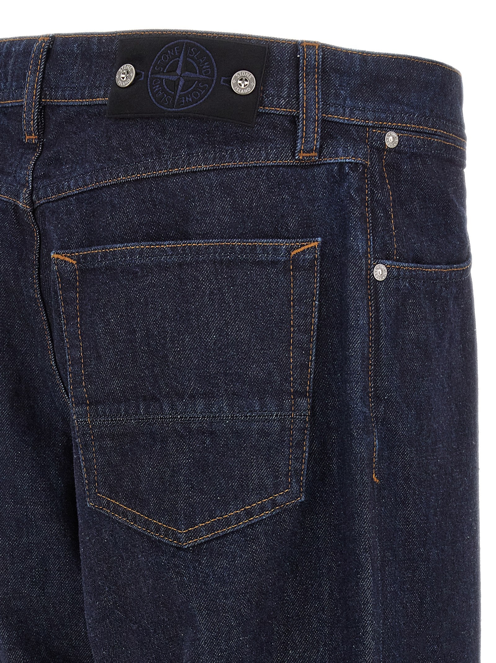 Stone Island Indigo Denim-rinsed Jeans