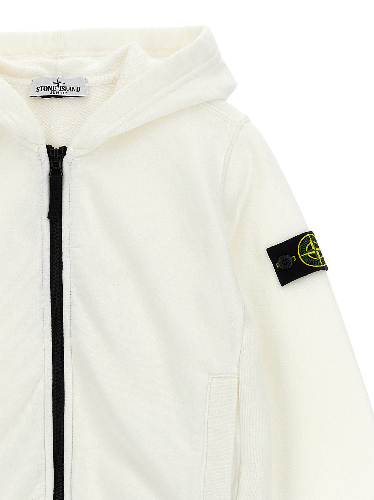 Stone Island Junior Logo Badge Hoodie