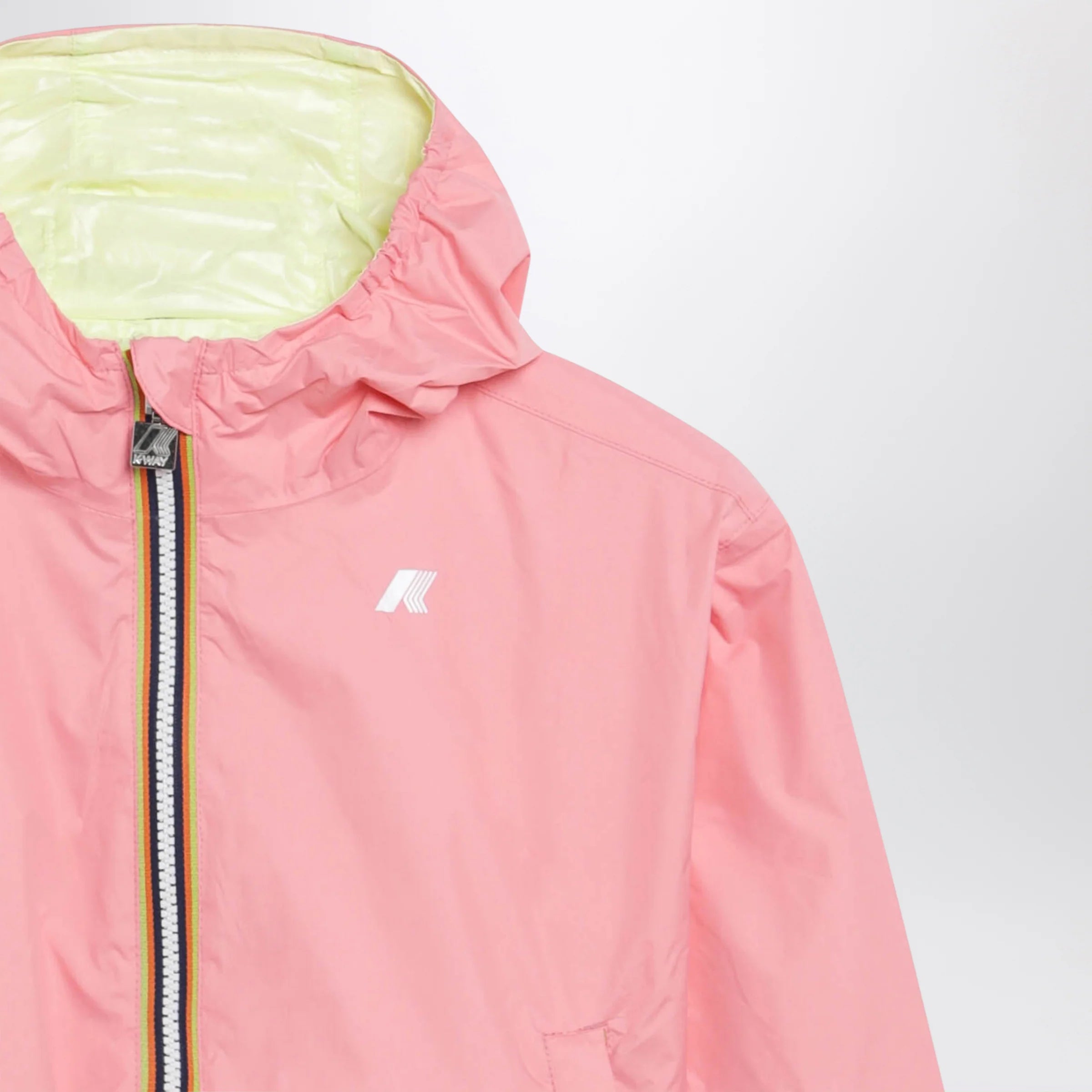 K-Way Jake Reversible Jacket Pink/Lime Yellow