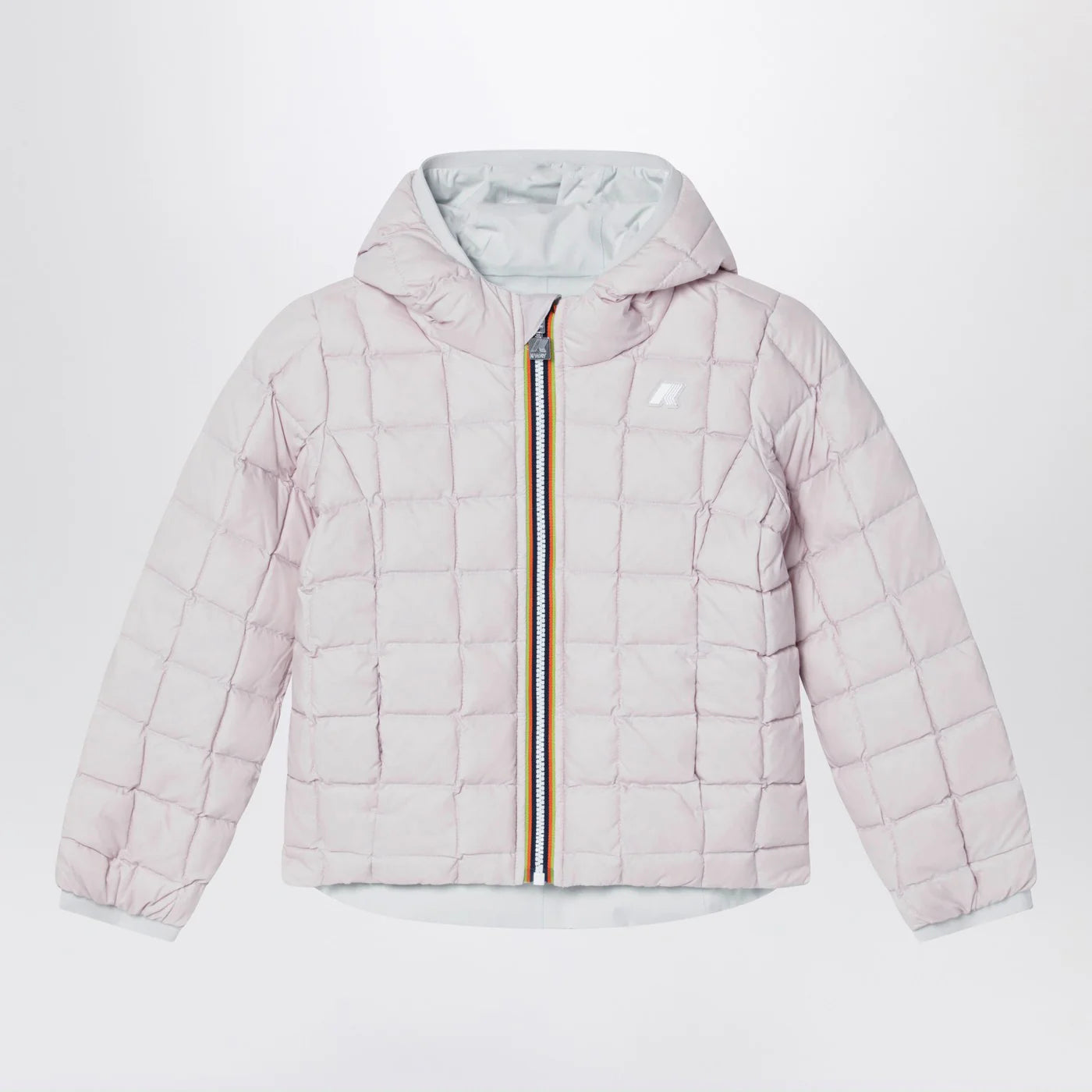 K-Way Reversible Lily Thermo jacket in gardenia white/pink