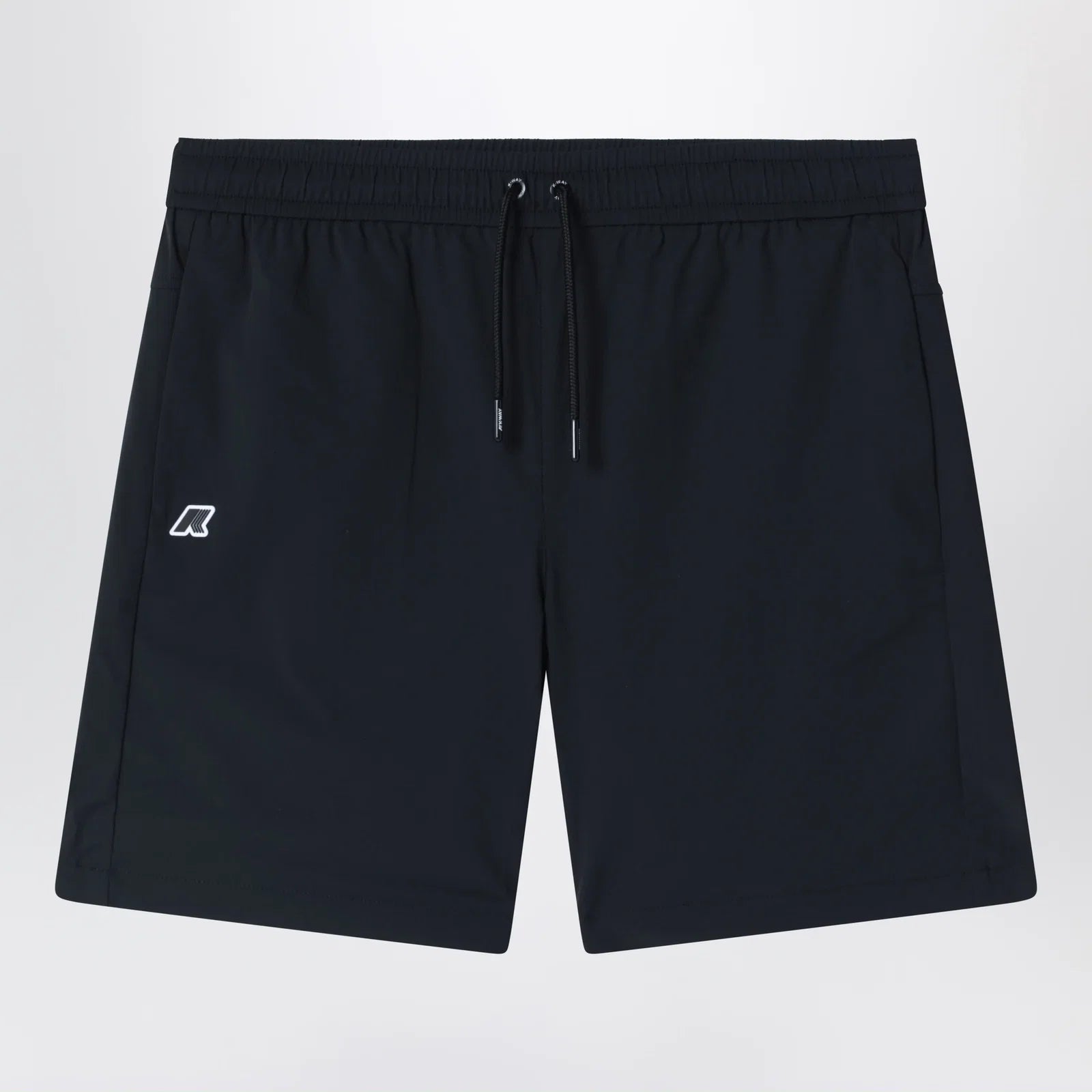 K-Way Black Nesilier water-repellent fleece shorts