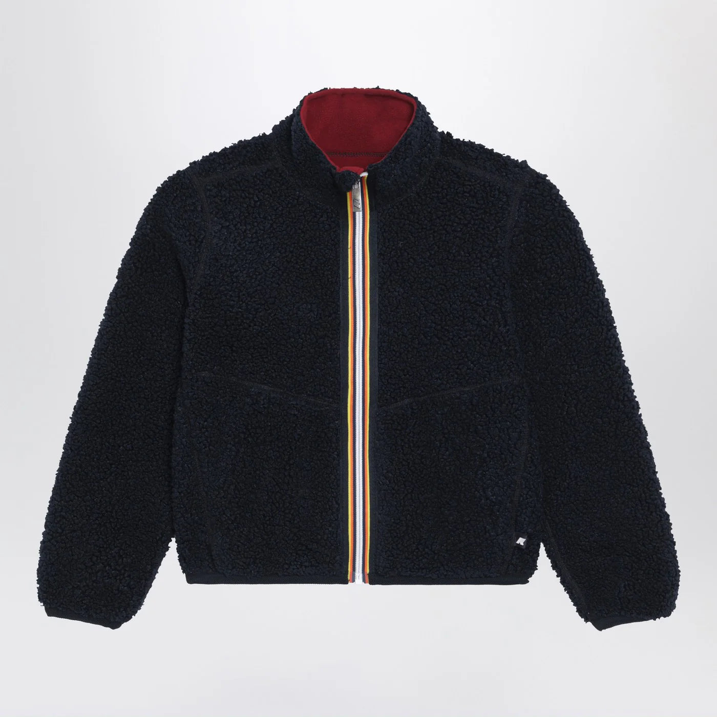 K-Way Pascal reversible sherpa jacket blue/red