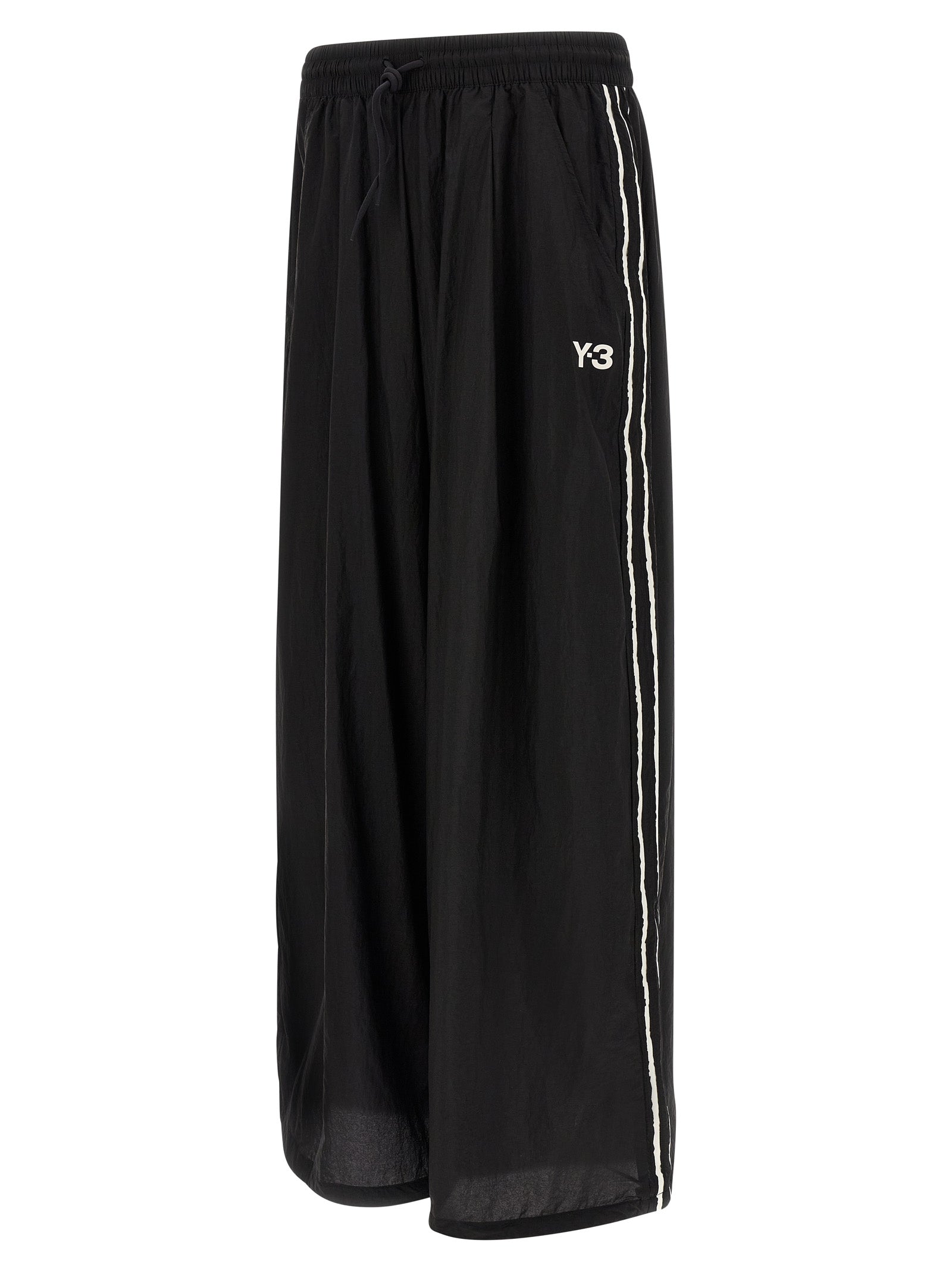 Y-3 Raw Edge 3 Stripe Wide Joggers