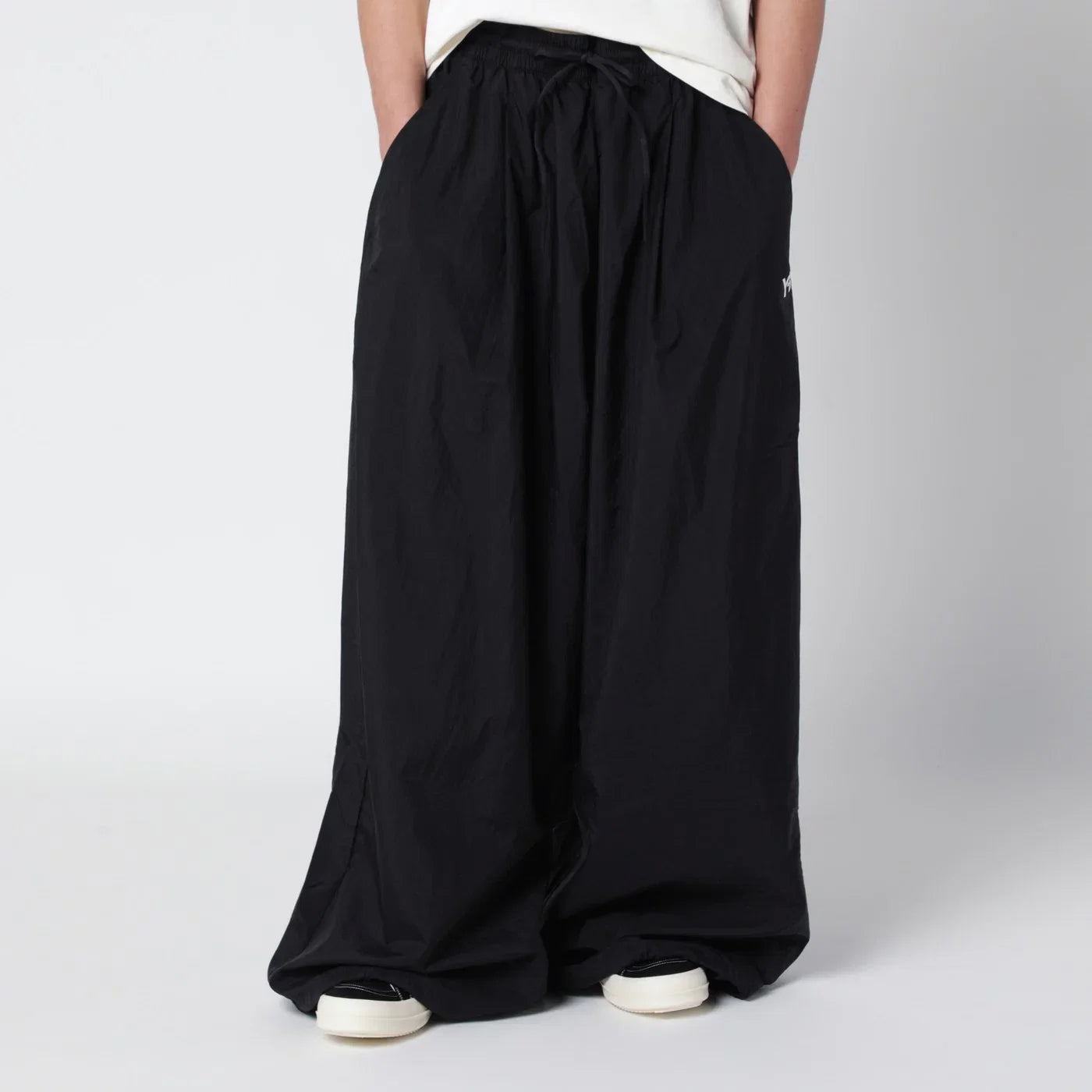 adidas Y-3 Wide 3-Stripes raw edge trousers