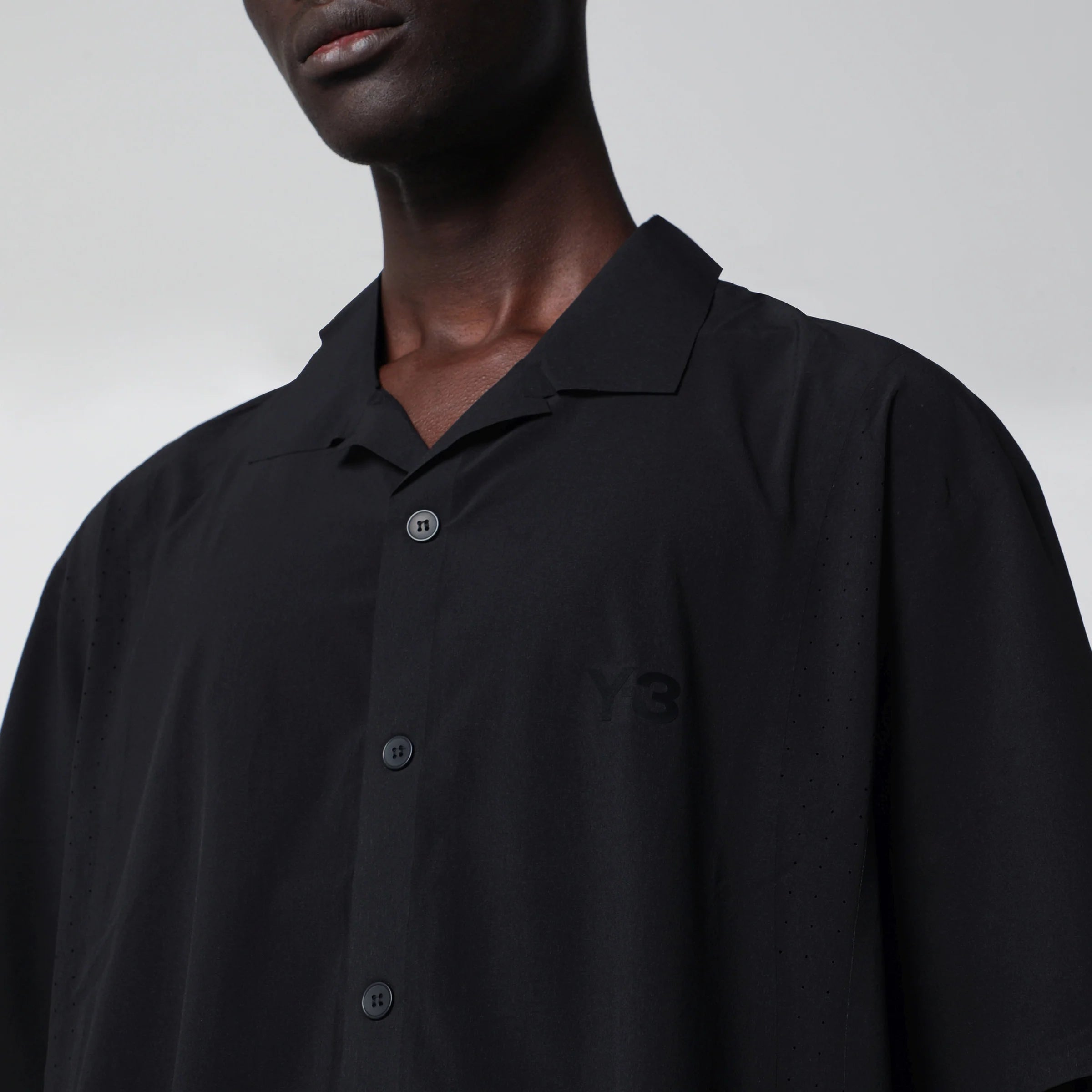 adidas Y-3 Ultralight Woven loose-fit shirt in black