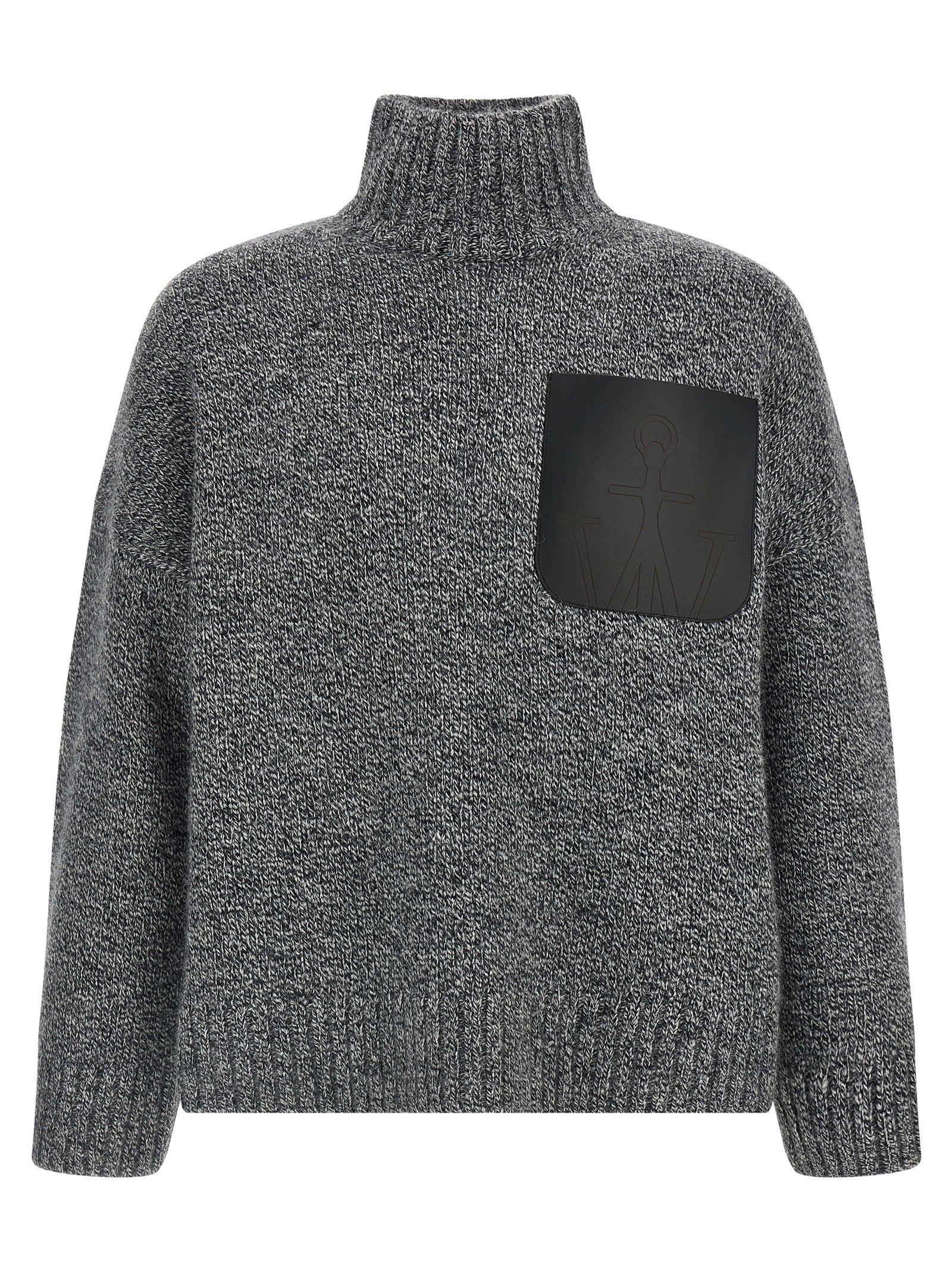 J.w.anderson Leather Patch Pocket Sweater