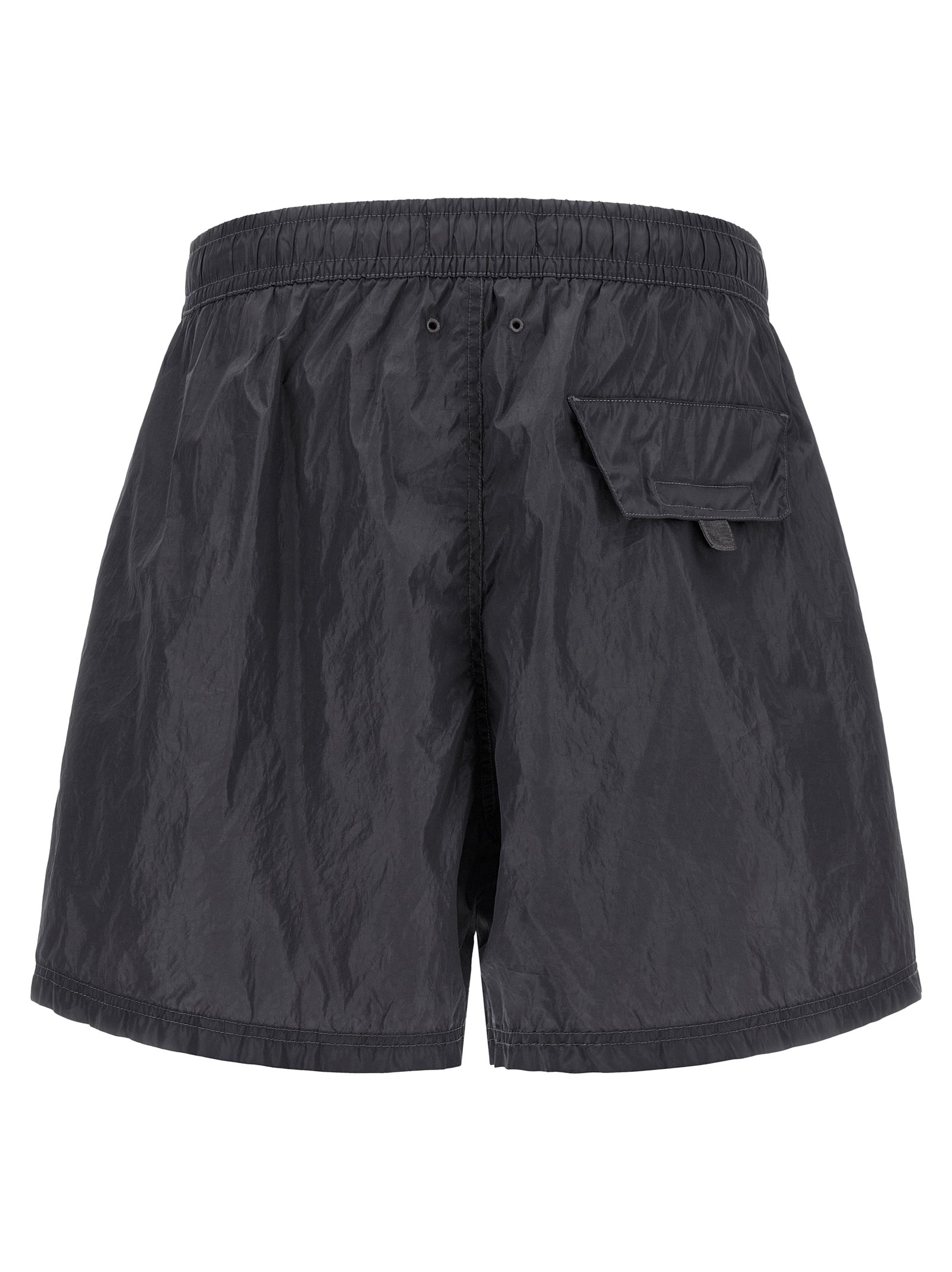 Stone Island Logo Print Swim Shorts